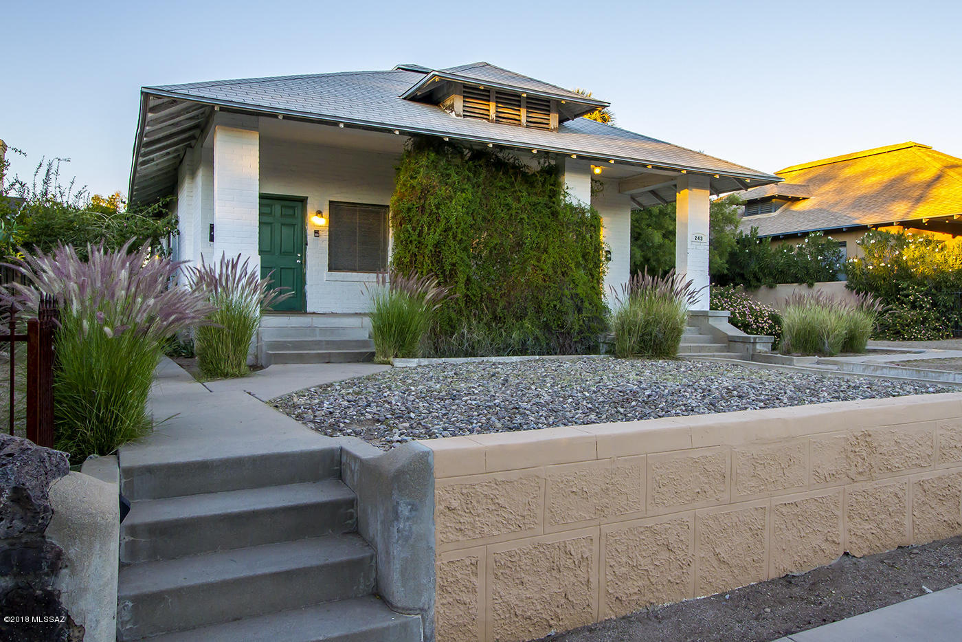 Charming University Boulevard 4-plex (1,712 sq ft), plus 2BD guest house (912 sq ft, built in 1952) and storage/garage (432 sq ft) in the heart of the West University neighborhood, just steps from Fourth Avenue! Each studio unit in the historic main house has a kitchen that is separate from the main room, full bathroom, water heater, refrigerator, stove, and mini-split heating/cooling. Guesthouse features a dining room, living room, full bathroom and kitchen, and central hvac. Units are always rented in this high demand area, with very low vacancy.