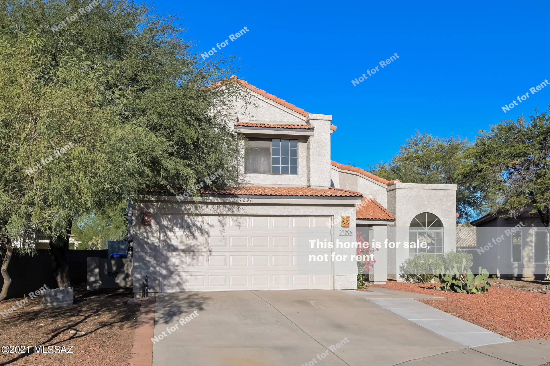 Great opportunity to own this amazing two-story residence offering a low-care front yard & a convenient 2 car garage! Immaculate interior boasts a large living/dining room, soft carpet, vaulted ceilings, abundant natural light, & cozy family room w/fireplace. The spotless kitchen features ample cabinets, speckle counters, & built-in appliances. The main retreat enjoys a private balcony & a full bathroom w/dual sinks & walk-in closet. HUGE backyard has a patio & lots of space for a pool. Come see this beauty before it's gone!