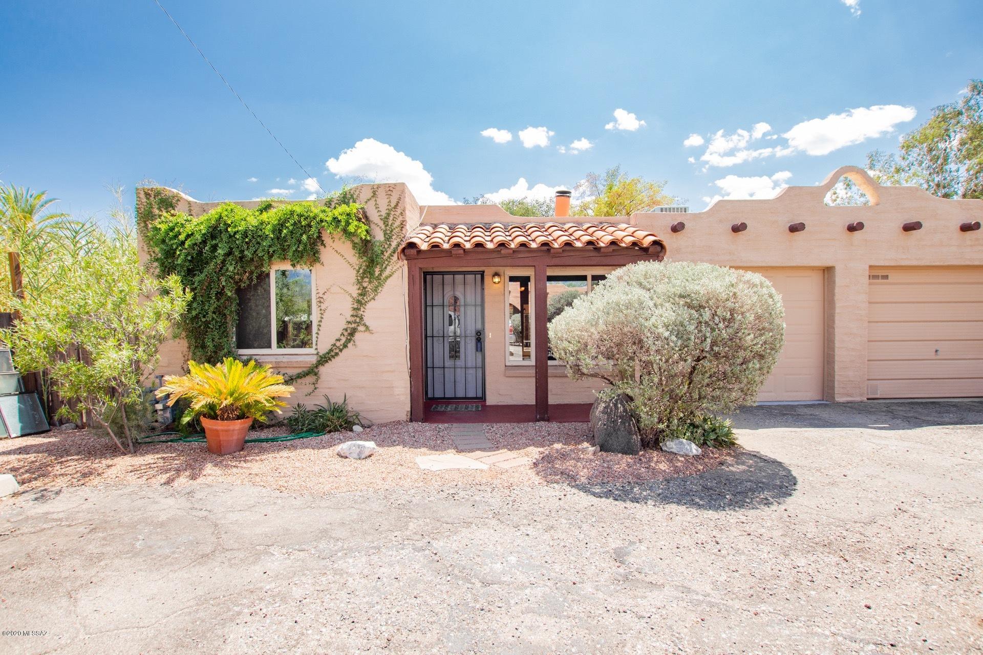 Range Pricing, seller will accept or counter offers between $149,900 - $159,900. Desirable Townhouse in Fort Mesquite, an Enclave of 16 Santa Fe style homes in Prime North-Central Location. Home features many recent upgrades including New Kitchen Cabinets & Granite Counter Tops, New Stainless Steel Dishwasher & Range, New Windows & Doors, A/C & Water Heater 2 yrs old, Saltillo Tile Floors & Laminate Wood in Bedrooms, Fresh Interior Paint, Private Backyard with Fish Pond. Home has One Car Garage & additional parking space. Prime Location with EZ access to shopping, U of A, The Loop & Riverwalk. This Wonderful Home is Move-In ready, Hurry it won't last long.