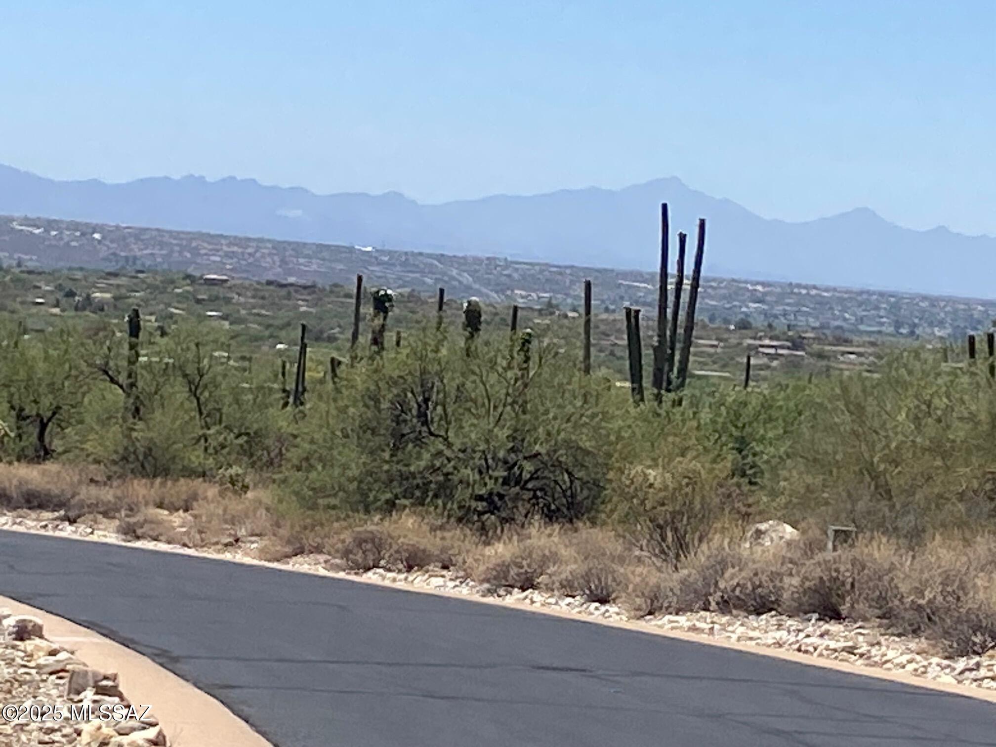 Premium 3.3 acre cul-de-sac homesite perched high above the valley with  outstanding panoramic views of the Santa Catalina Mountain range, the Tanque Verde Valley and city views.  An abundance of natural mesquite trees, saguaros and vegetation. Easy access to Mount Lemmon, hiking, biking, skiing, fishing, horesback riding, fine dining and shopping.  This gated community offers privacy.