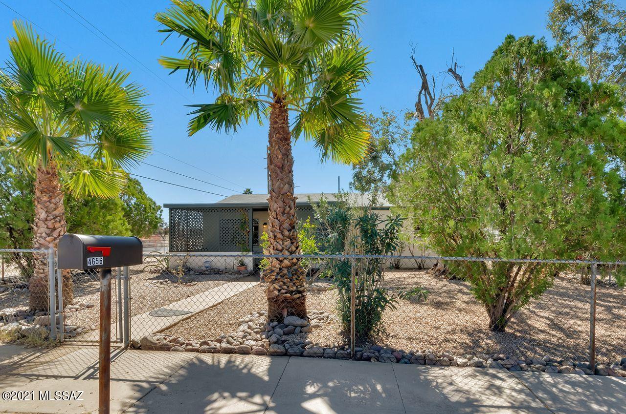 Super cute & affordable 3 bed/1 bath w/ UPGRADES, including: NEW HVAC pckg unit in 2017/NEW elec panel & wiring in 2017/NEW gas line in 2019/REMODELED kitchen w/ granite & SS appliances (frig stays)/Large walk-in pantry w/ dedicated outlet for microwave & another for wine frig/NEW attic insulation in 2018/patio roofs JUST re-coated. This adorable home also features NEW corrugated galvanized steel/6 ft fence in back yard w/ dedicated parking for 2 cars & a dbl gate. Nice sized yard & room for all the toys (NO HOA) There are engineered wood floors thruout except for tile in bathrm. This well-loved home is close to 2 parks: Linden and Hoffman and is across the street from Bonillas elem schl. Nice sized laundry room (w/d stay!) & storage. Super clean & move in ready! See it today!