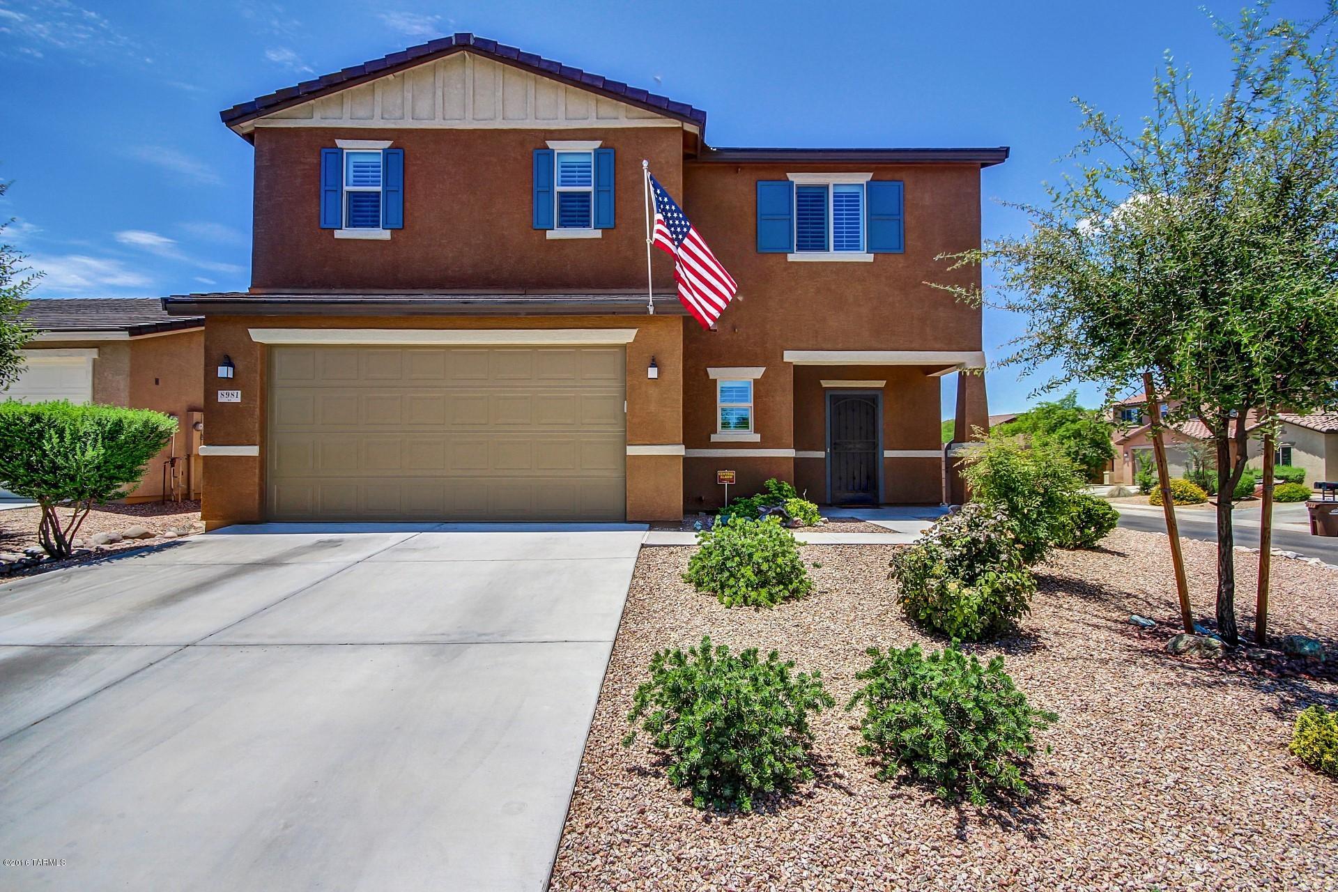 Shows like a model home!  This gorgeous 3 bedroom 2.5 bath home has been well taken care of and it shows.  Popular great room floor plan with upgrades throughout.  Chef's kitchen features stainless steel appliances, upgraded cabinets, dual ovens, granite counter tops, pantry and breakfast bar.  Kitchen opens up to great room perfect for entertaining.  Master bedroom located upstairs with a full ensuite with separate shower and tub, dual sinks and a large custom walk-in closet.  Other features of this home include plantation shutters throughout, tile flooring in high traffic areas, alarm system, surround sound in great room, loft and master, and solar power that automatically transfers to qualified buyer.  Tranquil backyard with oversized covered patio with solar shades and fire pit.