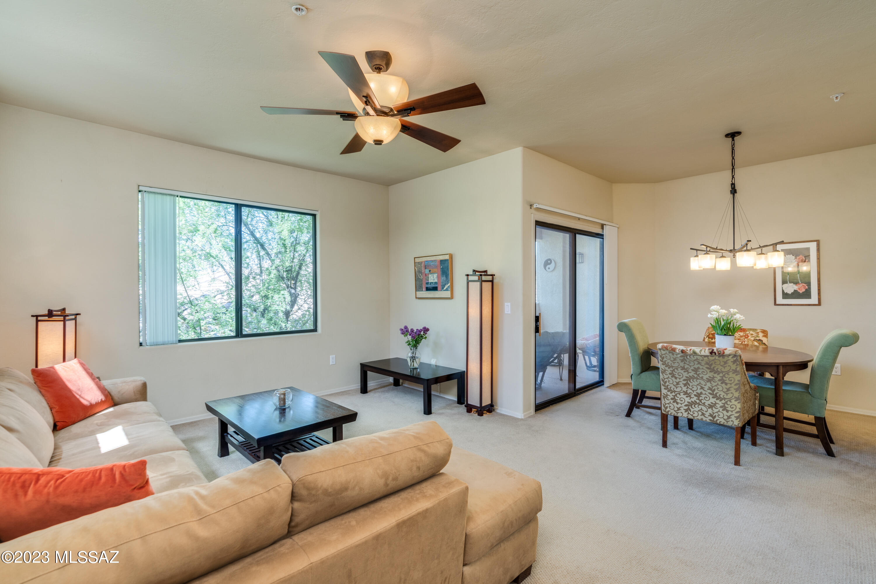 Enjoy the beautiful Catalina Mountain Views from your balcony on this 3rd floor, 2 bed/2 bath condominium at the highly desirable Villas at Hacienda Del Sol!  Kitchen boasts extra tall cherry cabinets & granite counter tops with SS appliances! Split floorplan, beautiful layout and bright living room! This condo is minutes away from St. Phillips Plaza, Rillito Downs, gourmet restaurants & more!  HOA amenities include 2 pools/2 spas, clubhouse & exercise facilities.  Easy access to ''The Loop'' bike/walking path.  This condo has mountain views with privacy and won't last!  Show and Sell!!!
