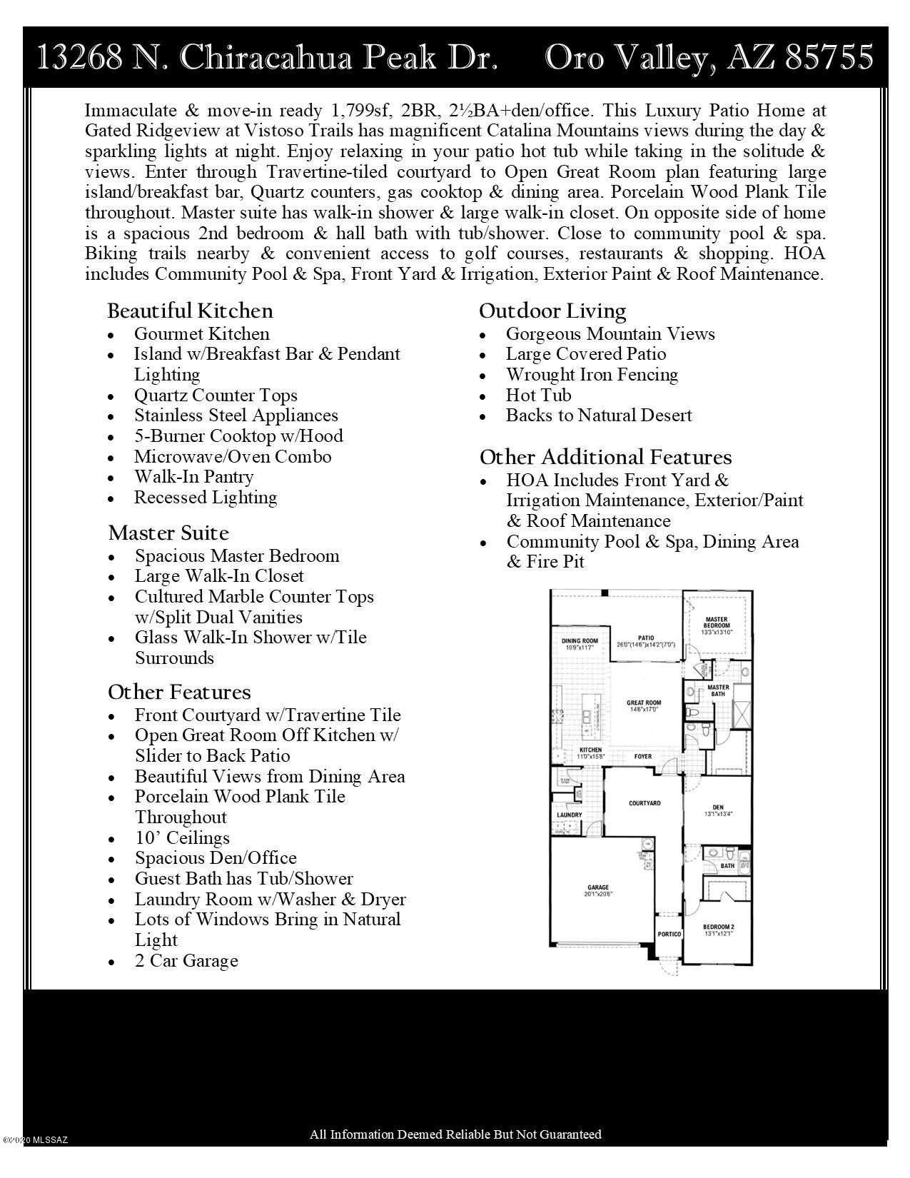 Rancho Vistoso Parcel 5F SQ20170690715 - Residential