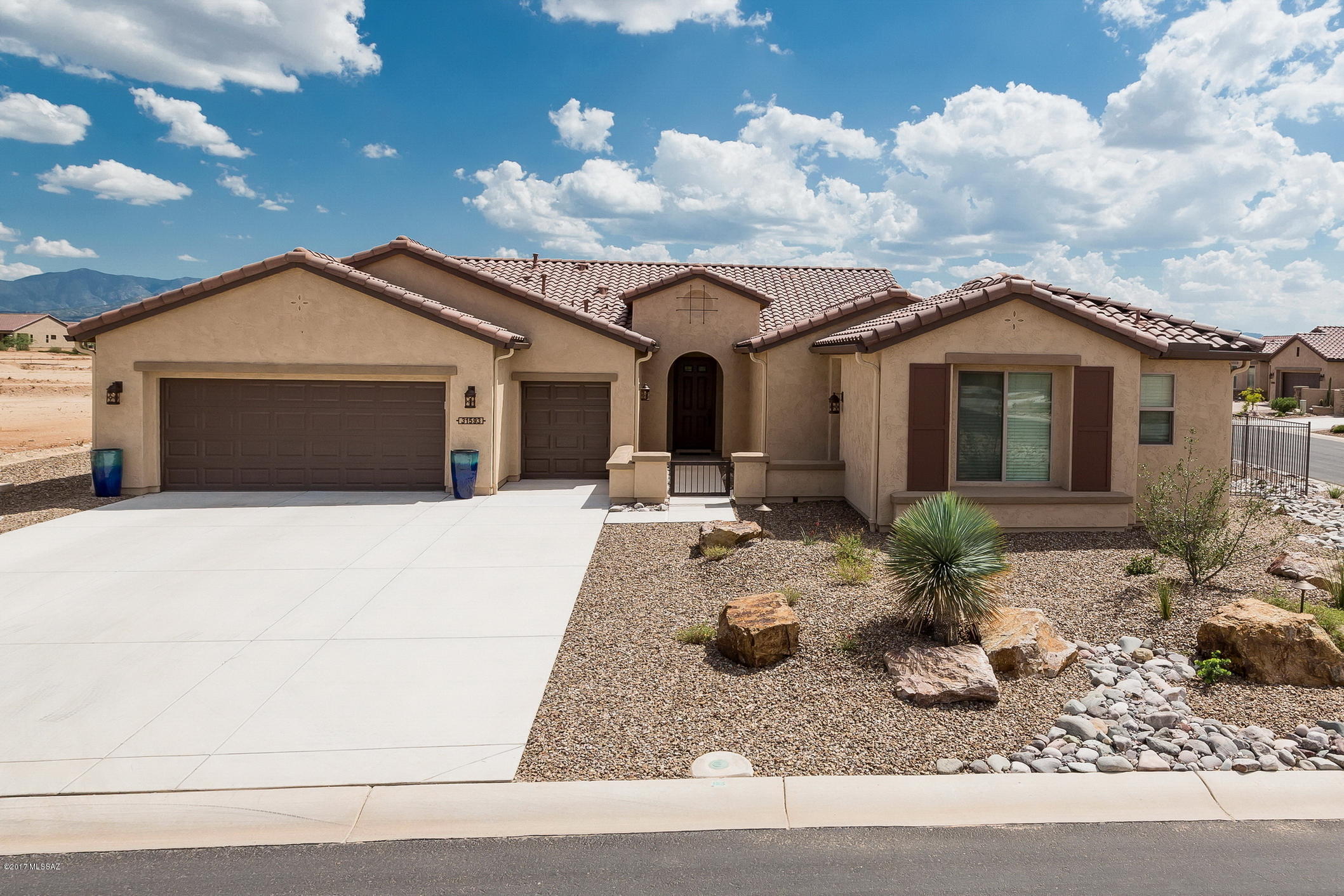 Enjoy and experience life in Tucson's newest and most popular active adult community that offers top notch resort style amenities such as golf, pickleball, classes, clubs, fitness center and more.  This Cortez model home is 3 bedroom, 3.5 bath home and has a den/office and casita.   It is appointed with many finishing upgrades and is fully furnished. The casita is ready for your guests to come visit while you are in residence. Reserve your rental of this beautiful home today! Rental rates vary seasonally. Minimum rental is four months, advertised rate is summer rate.