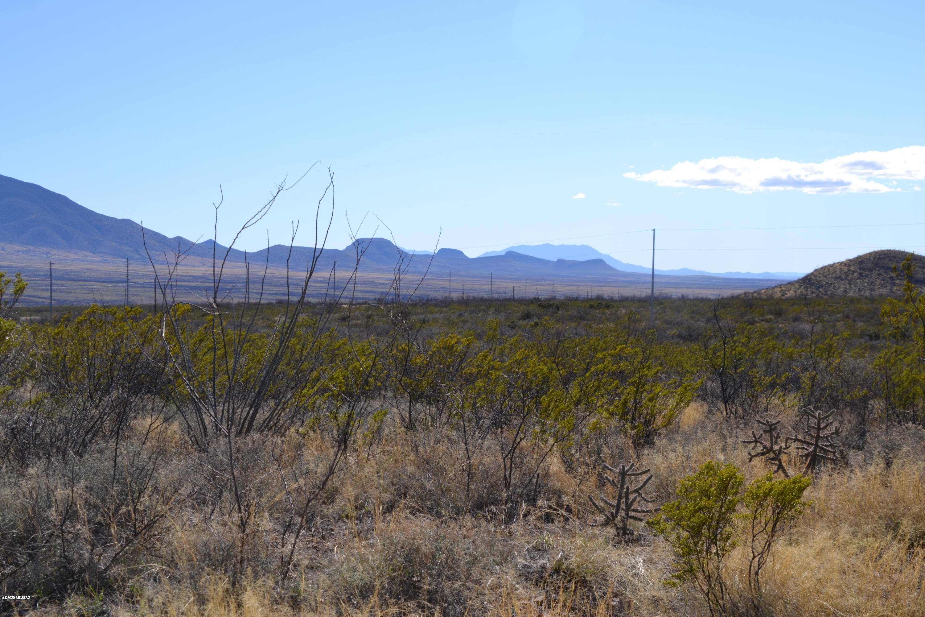 Just west of Bisbee city limits you will find this wonderful 8 acre parcel ready to build your Arizona dream home! From the property you will see for miles into Mexico and all around with mountain views in every direction, and just wait til you see the Ocotillos in bloom here! BLM land to the west, nice dirt road with quick access to HWY 92 to commute to Bisbee or Sierra Vista. Property has survey markers in and power at the lot line, zoned RU-4. Seller Financing available.