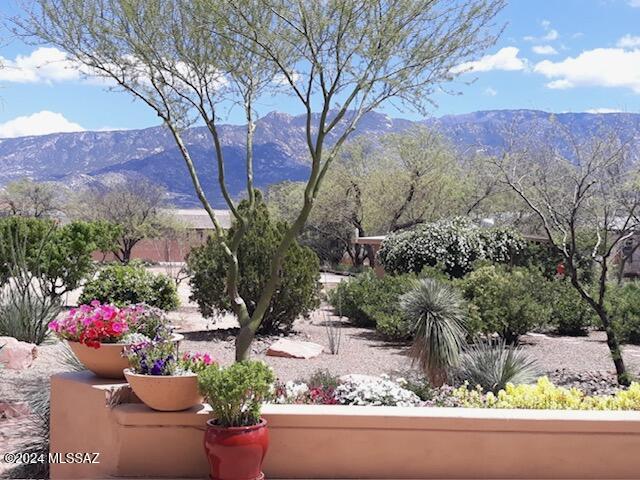 UNBELIEVABLE setting for this STUNNING single story custom home on over 1 acre with sweeping views of the Catalina mountains! Pride of ownership is evident the moment you enter this home. The great room floorplan was designed to capture the views from every window, and make you never want to leave this home. 12' ceilings above, travertine flooring below, and custom details at every turn. Separate 600' free standing garage for all hobby enthusiasts. Must be seen to appreciate all the bells and whistles this home has to offer!
