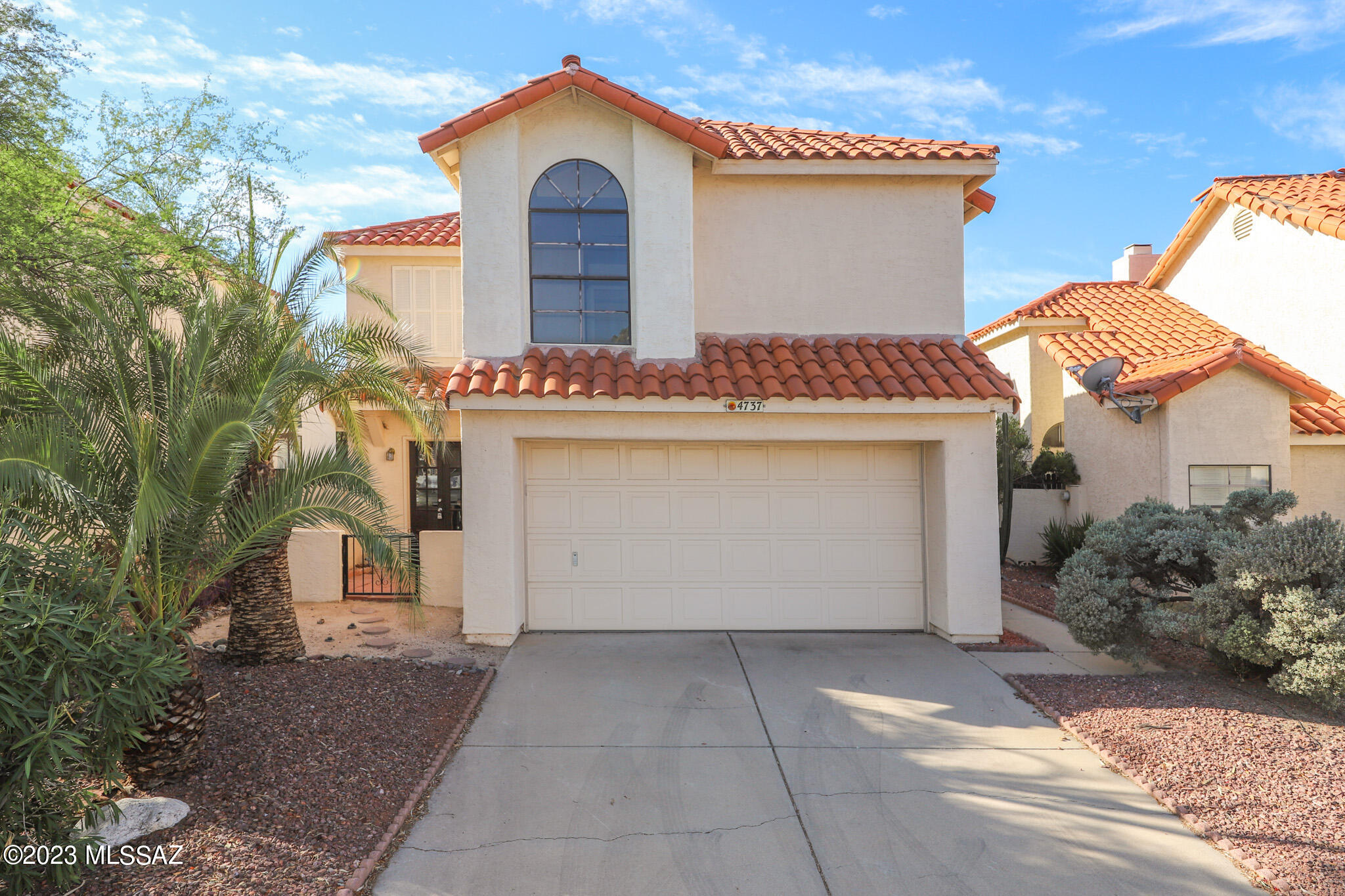 Impeccably designed, newly renovated 3BD/ 2.5BA contemporary home in gated community, offering perfect blend of updates, comfort & convenience.Enjoy  ample living space & abundant natural lighting from large arch windows & a well thought out floor plan. Main level features an open-concept design, seamlessly connecting the living, dining & kitchen areas.Retreat to  primary suite on the upper level, complete with en-suite bathroom with dual vanities,  tub & large walk-in closet. Relax & unwind in your serene outdoor space ready for your design. Backyard offers open desert space with mountain views. No neighbors behind, perfect for outdoor entertaining. Community center offers many amenities including pool, spa, playgrounds & park. Convenient to I-10. Come and take a look today! Agent/Owner