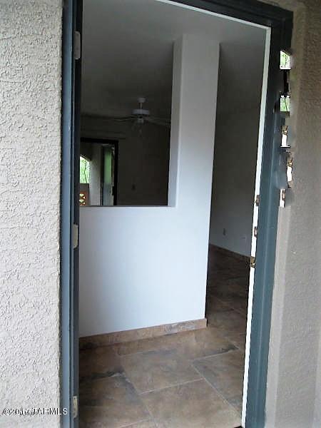 Excellent location within the community over looking main pool with water fall with lots of green trees to enjoy large patio. Tile floors with carpet in bedroom only with granite kitchen counter tops. Full size washer and dryer with fitness room 24 hours and 2 pools within the community. lots to see at Veranda at Ventana.....Call for a personal tour! Sewer/trash included in the rent and no application fee with a 12 month lease term.