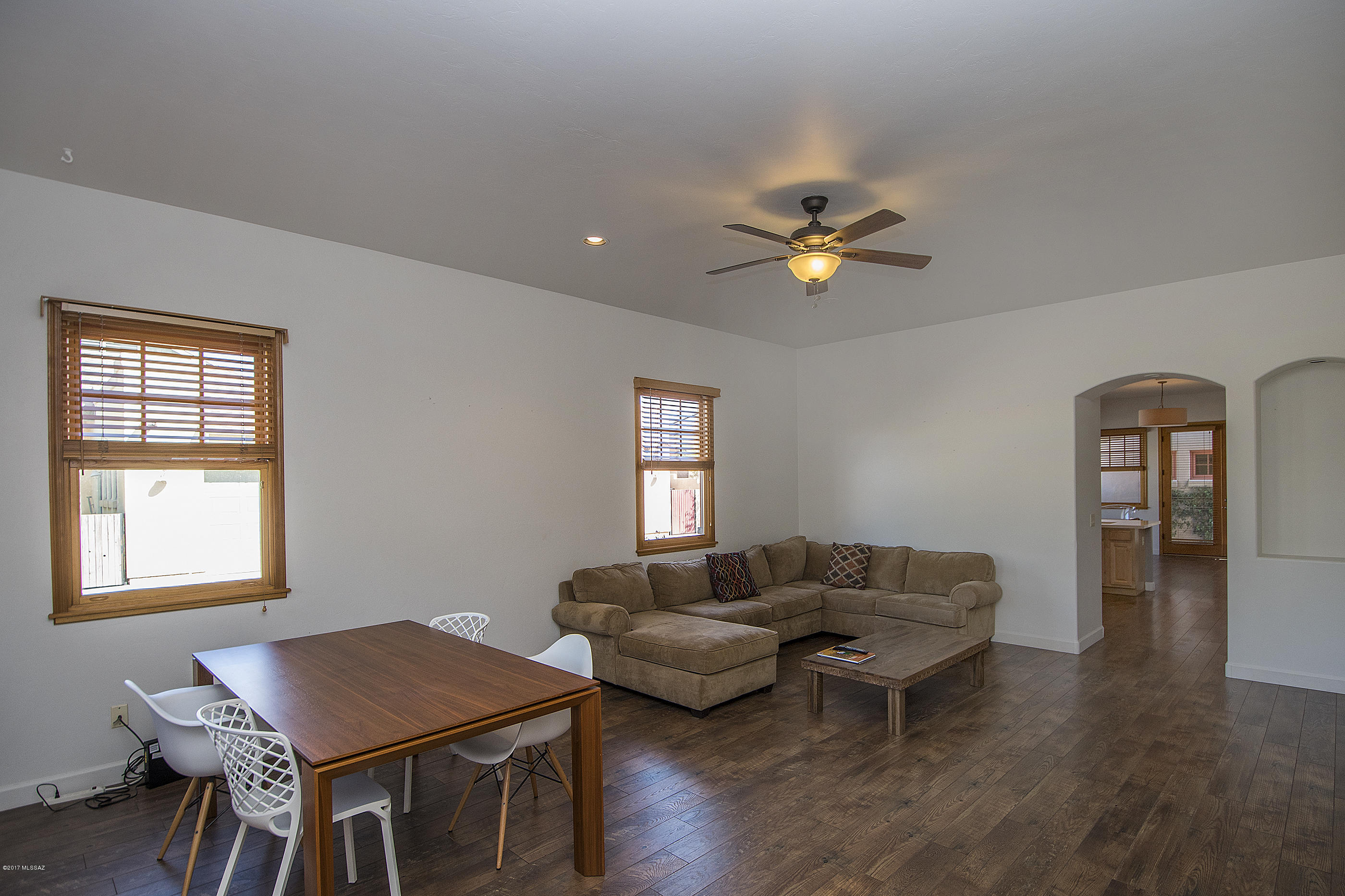 3bed/2bath gem complete with a 2 car garage!

Nestled in the heart of the University, you wont find a home with more charm!

Beautiful hardwood floors are the perfect accent for the natural light which flows throughout the homes open, airy layout. Large kitchen includes over-sized fridge, additional counter space, attractive wood cupboards, and large pantry.

Oversized master bedroom is complete with a master bathroom which boasts dual vanities with quartz counters and gigantic walk in closet.

Spacious second and third bedrooms with large closets. The private, fenced back yard is a paradise in the middle of Tucson with its elegant covered patio which is perfect for entertaining. Other highlights include chic recessed lighting and ceiling fans throughout, tons of storage space.