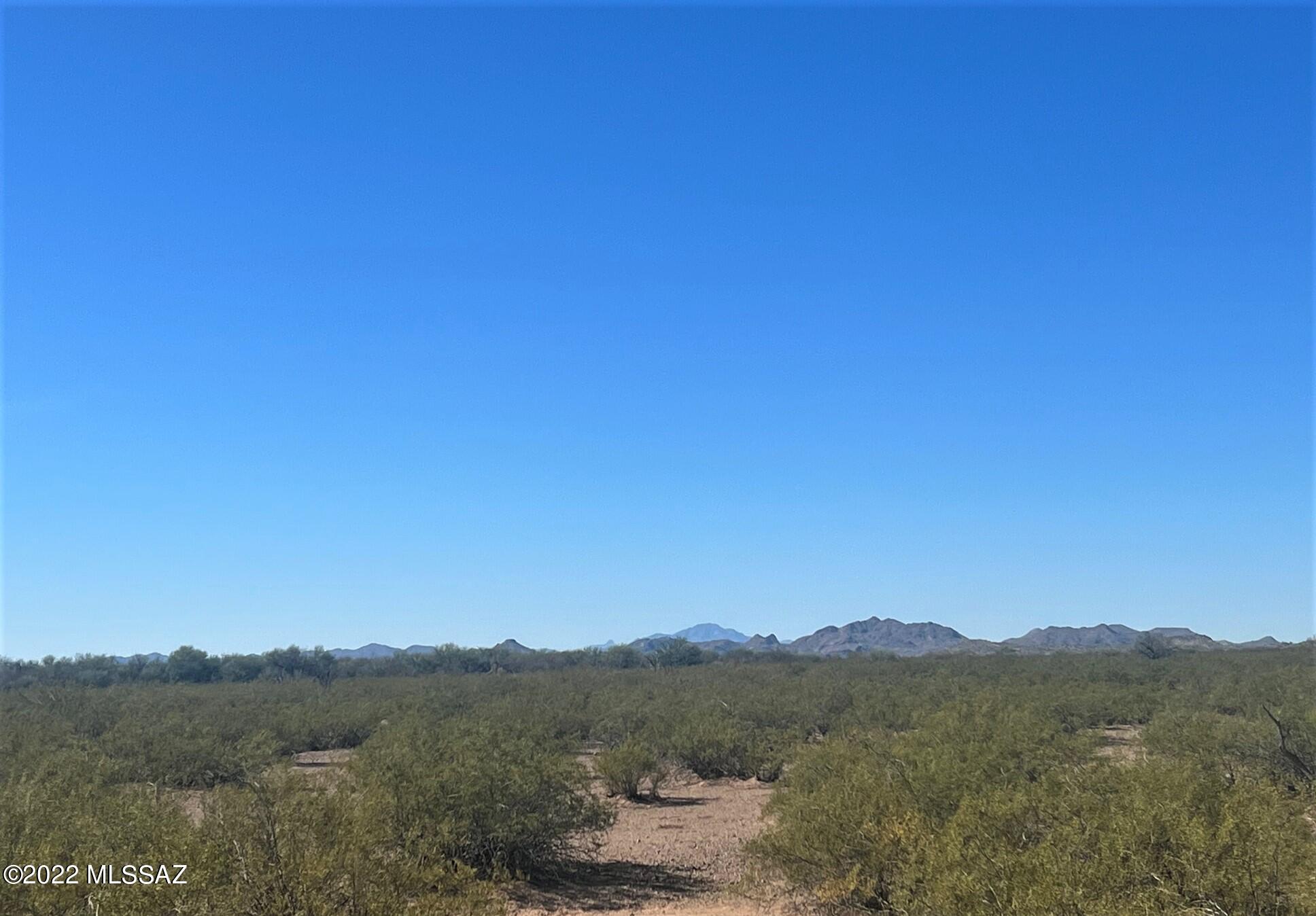 Amazing views and possibilities, over 10 acres and the property backs up to federal land with Hiking & horseback riding privileges. Picturesque mountain & sunset views, This quiet private lot has mature desert vegetation and plenty of level land for build site, utilities available up to property line as well as a shared well plumbed to the lot line. Lot is on a paved road. Don't miss this lot with endless possibilities.