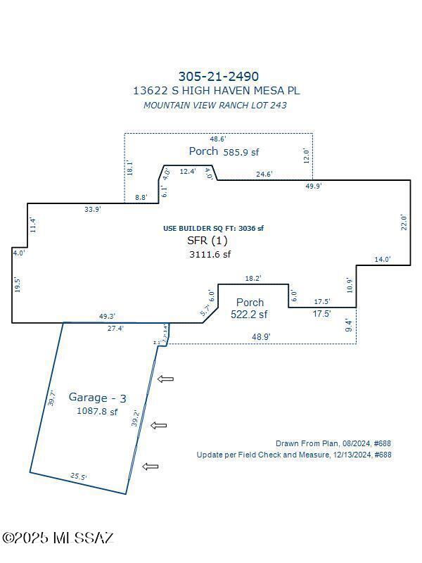 Be captivated by this stunning, meticulously crafted custom residence, where every detail reflects an unwavering commitment to quality and elegance. From the moment you approach the ultra-wide entry door, you'll sense the exceptional nature of this home.Experience an expansive sense of space with breathtaking 12-foot ceilings in the common areas, and elegant 10-foot ceilings in the bedrooms.Culinary enthusiasts will delight in the chef-inspired kitchen, featuring luxurious natural stone quartz countertops and top-of-the-line appliances. Beautiful custom cabinetry provides ample storage and a sophisticated aesthetic. Beauty and durability of imported tile throughout the home. Enjoy unparalleled comfort and energy efficiency with top-of-the-line spray foam and open cell insulation. Be captivated by this stunning, meticulously crafted custom residence, where every detail reflects an unwavering commitment to quality and elegance. From the moment you approach the ultra-wide entry door, you'll sense the exceptional nature of this home.Experience an expansive sense of space with breathtaking 12-foot ceilings in the common areas, and elegant 10-foot ceilings in the bedrooms.Culinary enthusiasts will delight in the chef-inspired kitchen, featuring luxurious natural stone quartz countertops and top-of-the-line appliances. Beautiful custom cabinetry provides ample storage and a sophisticated aesthetic. Beauty and durability of imported tile throughout the home. Enjoy unparalleled comfort and energy efficiency with top-of-the-line spray foam and open cell insulation, ensuring optimal climate control year-round. Cinematic audio experience with the integrated surround sound system, perfect for entertainment and relaxation.A massive 1074 sq ft garage offers ample space for multiple vehicles, recreational toys, and storage. Protected by a top-of-the-line security camera system, providing comprehensive surveillance. This home was built using only the finest quality materials, ensuring lasting beauty and durability. This is more than just a home; it's a statement of refined living. Don't miss the opportunity to own this exceptional property, where luxury and functionality seamlessly blend.
