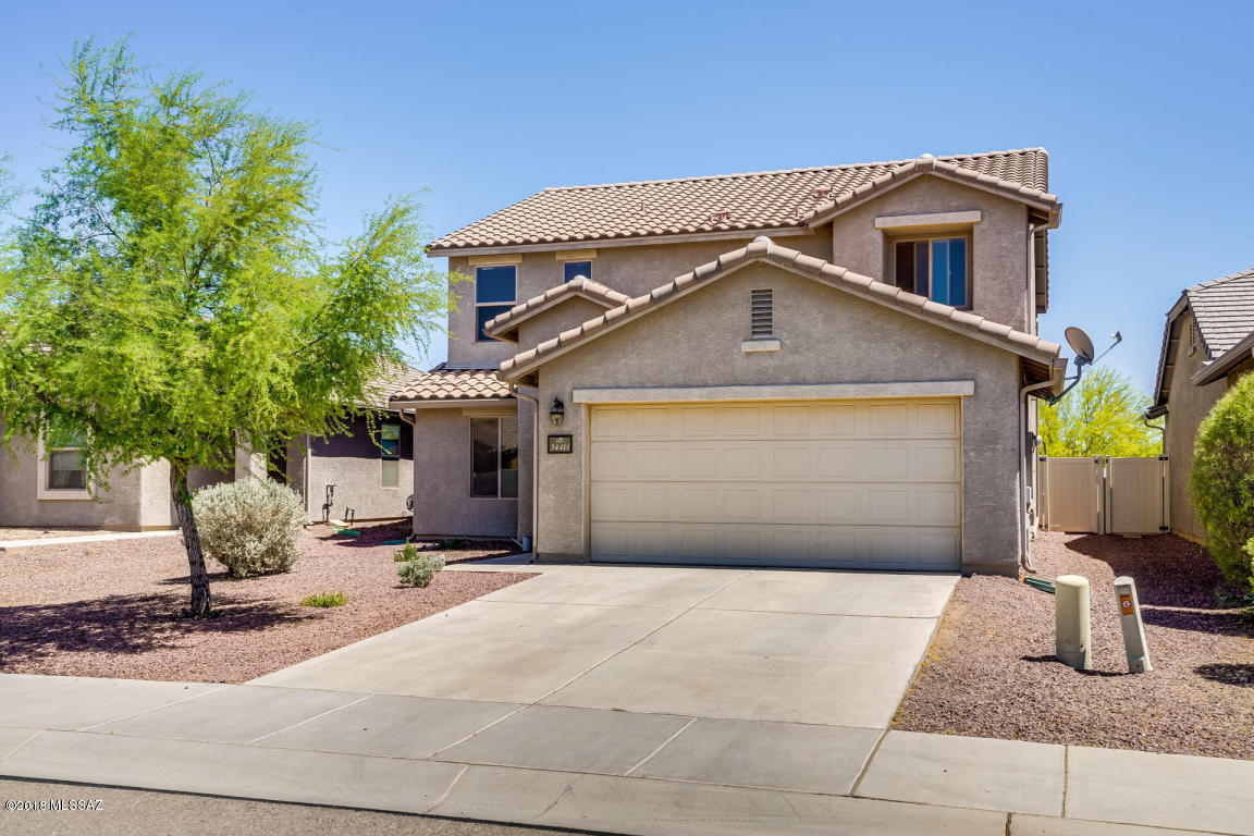 Beautiful 5 bd/3 ba home in Red Rock Village. Kitchen features a center island, generous amount of counter and cabinet space, and stainless steel appliances. There's an abundance of entertaining space with both a family and living room. Bedroom and full bath on the main floor. Nice master's retreat with a HUGE walk-in closet. Community offers water park with pool, skate park, ball park, jogging trails, basketball court, play structures, and Ramada