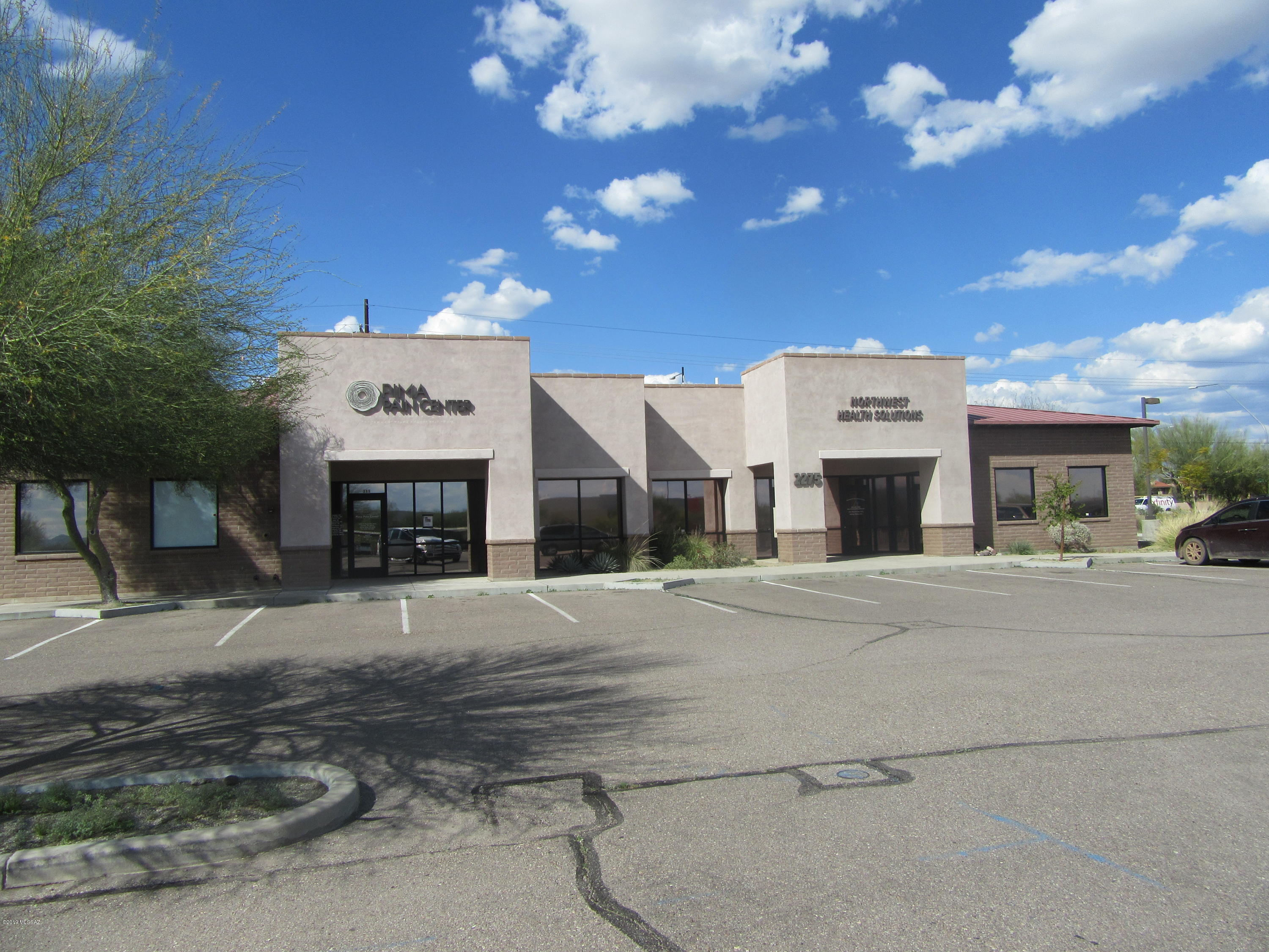 General office or medical office use.  The office is currently occupied as a chiropractor  office.  Quality build outs.  Zones TR-Transitional. Ample parking easiest on NW side .  Complex just west of La Cholla & So.of Magee. Close to shopping, Foothills mall, restaurants, and bus lines. There is also a lease opportunity of 1,000 to 1,200 square feet currently available at under market rate. Easy to show.