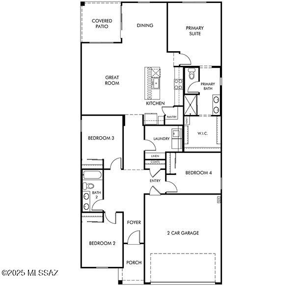 This beautifully designed 4-bedroom, 2-bath home is perfect for entertaining, with an open-concept layout ideal for gathering friends and family. The tucked-away primary suite offers a peaceful retreat, providing the privacy you deserve.

Enjoy timeless style with white cabinets, elegant quartz countertops, and wood-look tile flooring complemented by naturally toned carpet.

Set within Alamar at Rocking K, a thoughtfully planned master community, you'll have access to five distinct floorplans and top-tier schools in the award-winning Vail School District.

Community amenities include pickleball courts, multiple playgrounds, and a splash pad—everything you need for fun and relaxation day!