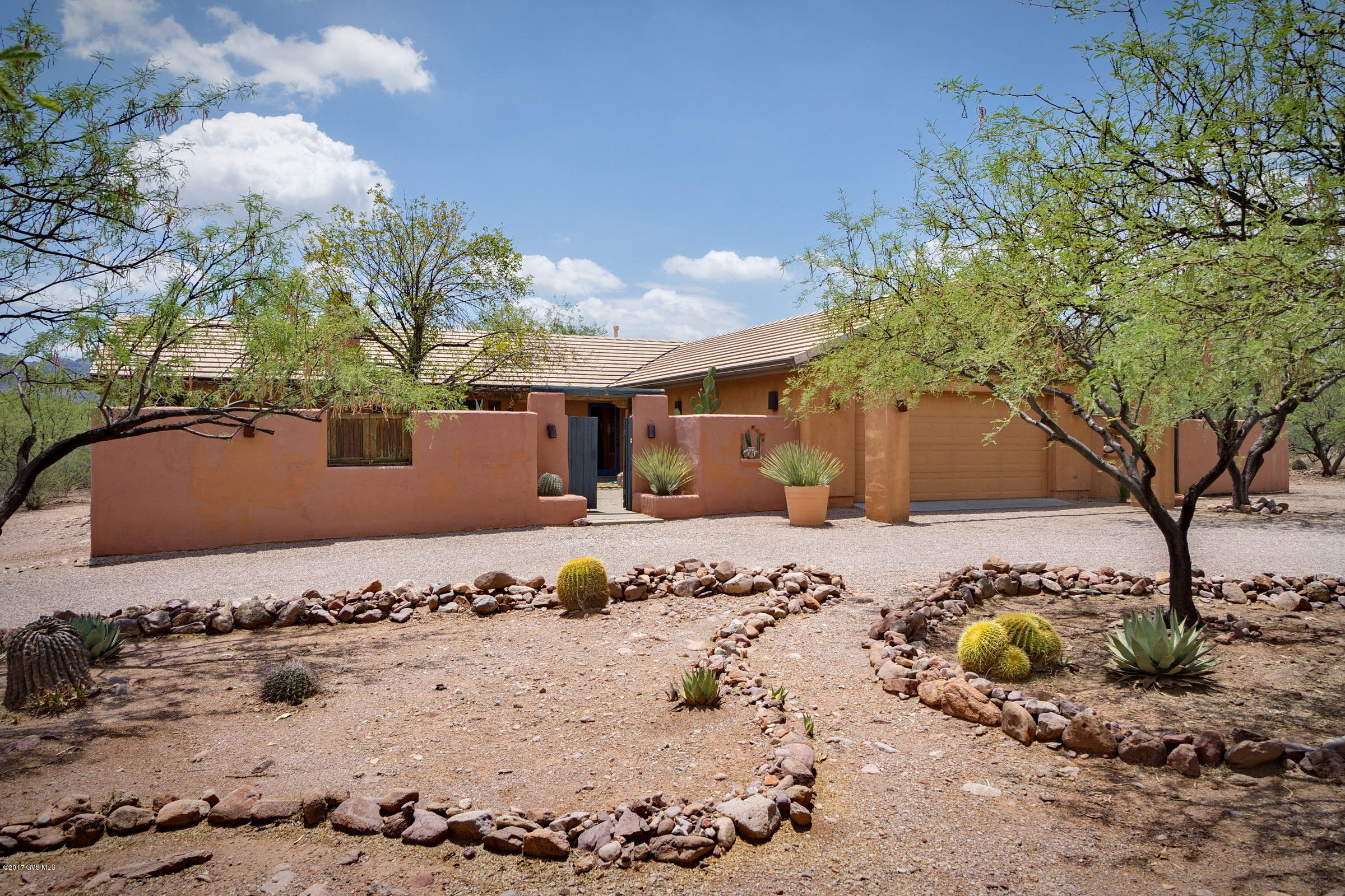 Beautifully situated on 1.33 acres, this location offers you privacy but easy accessibility to shopping, dining and highway access. This Southwest style home has 1644 SF of open living space with three bedrooms, 2 full baths and ceramic tile in heavy traffic areas.
