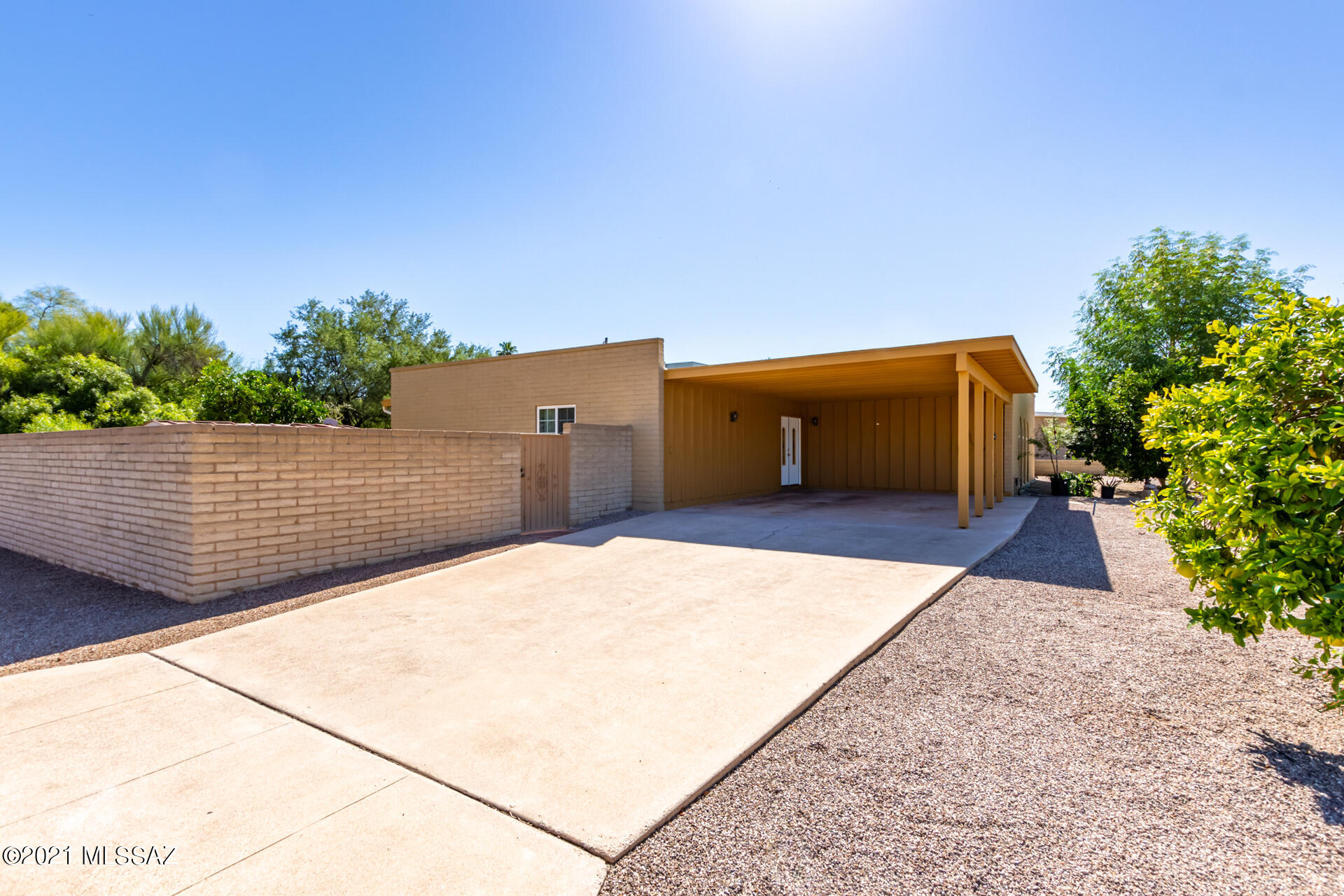 Check out this unique single level home now on the market! Enter to discover an inviting interior with plenty of natural light, neutral tile floors with carpet in all the right places. Entertain your guests in the large living room and formal dining area. The eat-in kitchen is equipped with gleaming counters, ample cabinets, & recessed lighting. The main bedroom boasts double-door entry, patio access, private en suite and great closet shelf space. Enjoy the sparkling blue pool and everything this beautiful backyard has to offer to include fruit trees and very clean low maintenance hard scaping.  A storage shed is included for your convenience. Don't miss this great opportunity! Schedule a showing today!