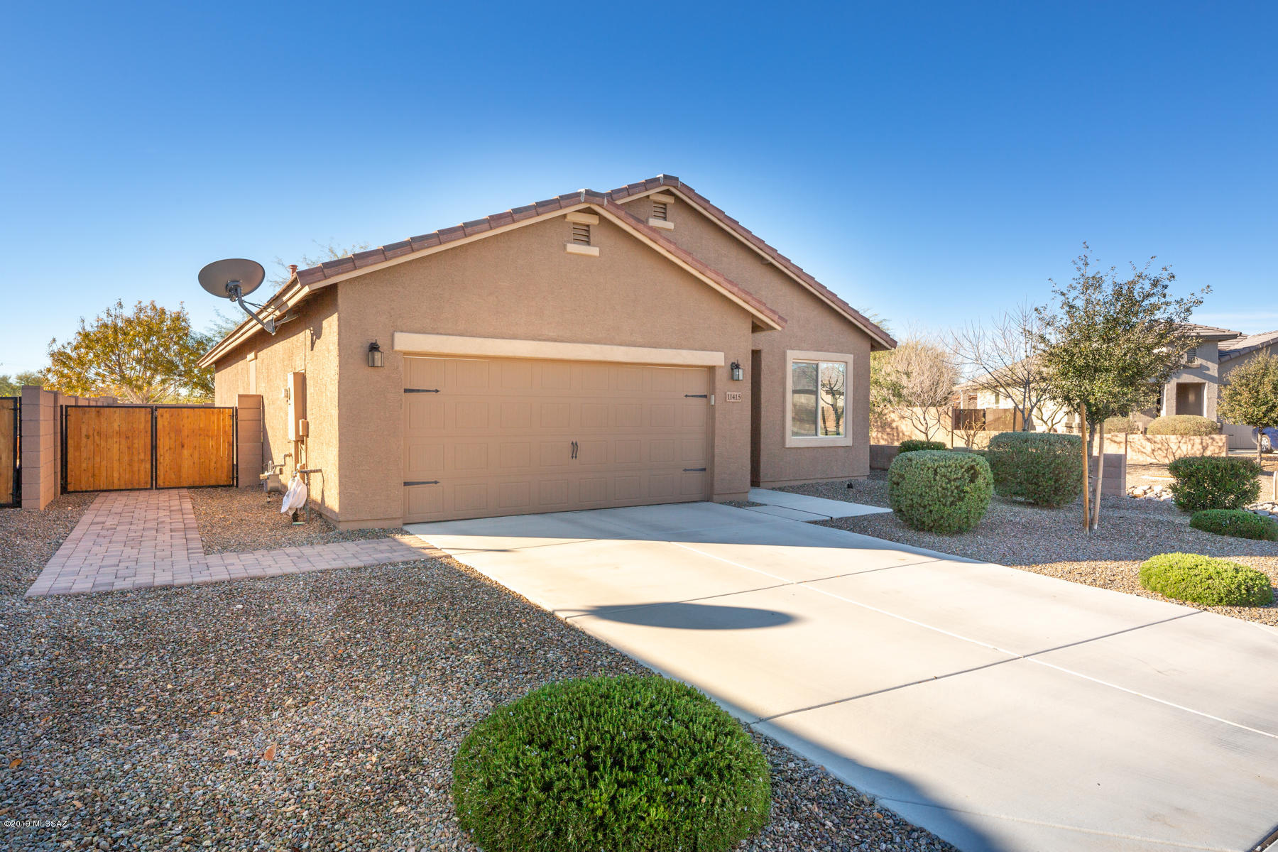 This 3 bedroom & 2 bath home has been meticulously maintained by the original owner. Built in 2015, & only having one adjoining neighbor, this home backs up to the main San Lucas park & is only a 30 second walk to enjoy all of the parks amenities that includes a dog park, large playground, BBQ grills w/ picnic tables & much more. This home boasts 9 foot ceilings, tile & carpet throughout, extended covered patio & amazing MOUNTAIN VIEWS. Kitchen features GRANITE countertops, breakfast bar, gas stove, separate dining area & pantry. The sizable family room is open to the kitchen/dining area & has an Emerson 6 speed, 60'' AVANT ECO FAN. Additional home features: all upgraded ceiling fans w/ remote; master walk-in closet; sun shades; gas dryer hookup; finished garage w/ electric opener & keypad
