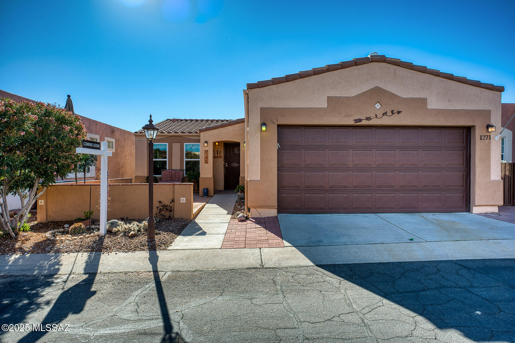 This well cared for 2 bedroom, 2 bathroom home with a 2 car garage is nestled in the vibrant Rancho Resort community of Sahuarita. With a welcoming courtyard entry, this home is thoughtfully designed for easy living, offering an inviting and functional layout in a neighborhood known for its sense of community and access to amenities. Come enjoy all the amenities this 55+ active adult community has to offer, including a pool, fitness center, clubhouse, and more. All of this with No GVR!