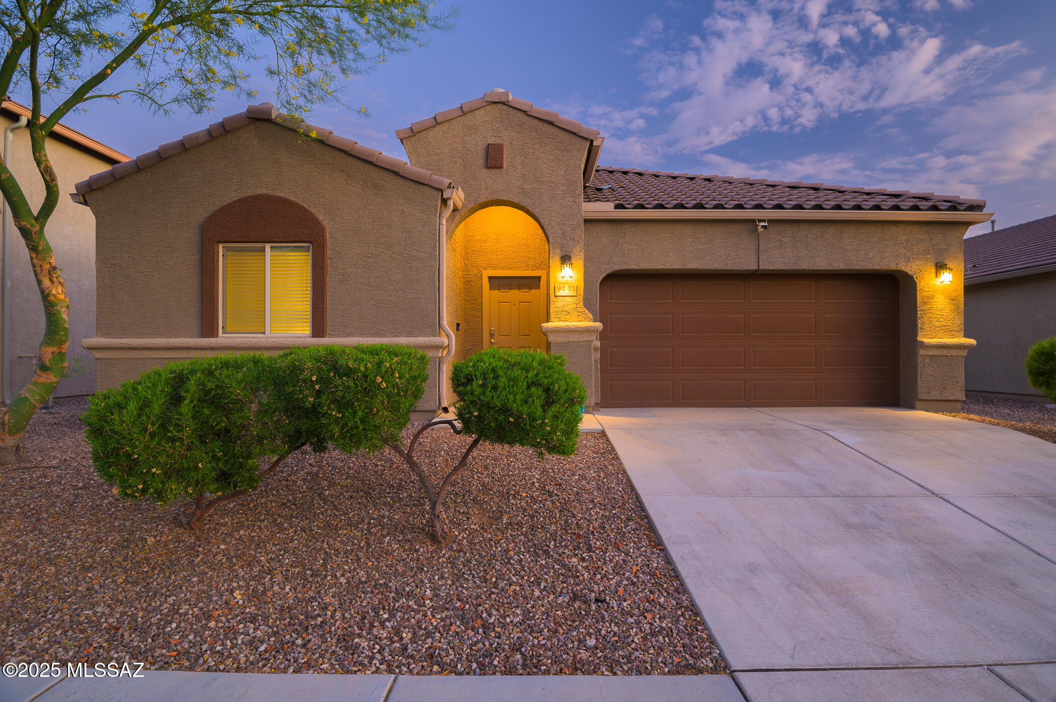 Special rate buy down option AND Listing Agent will pay for the Buyer coverage of Home Warranty Plan at COE. Soak in the Views, Stay for the Lifestyle - Your Dream Home Awaits in Saguaro Bloom! Welcome to a home where comfort meets convenience and mountain views steal the show! This beautifully appointed 3-bedroom, 3-bath home sits on a premium lot with no rear neighbors and unobstructed views of Sombrero Peak—a rare combination that offers both privacy and a picture-perfect backdrop. Inside, you'll love the thoughtful split floor plan, designed for both everyday living and easy entertaining. A generous front flex space offers endless possibilities: home office, formal dining, playroom, library—you name it! The 3-car tandem garage provides plenty of space for vehicles, storage, or weekend toys. Step out back to a fully finished yard made for enjoying those golden Arizona sunsets, with room to relax, gather, and take in the beauty around you. Located in the sought-after Saguaro Bloom community, you'll have access to resort-style amenities including a sparkling pool, splash pad, fitness center, clubhouse, and miles of scenic trails and bike paths. With shopping, dining, and more just minutes away, this is the lifestyle upgrade you've been waiting for. Don't miss outschedule your private tour today and see why this home is anything but ordinary!