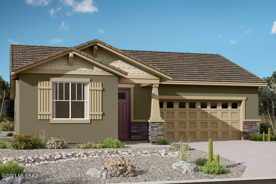 Rosewood plan with Craftsman exterior is the perfect 3 bedroom plus den home for your family. This home has an open concept feel within the Great Room, kitchen and dining area. Upgrades can be found throughout the home including tile surrounds in owners bath and bath 2, walk-in shower in owner's bath, double French doors to enclose flex room, and more! Homeowners will enjoy the 7 acre amenity center which includes a resort style pool, splash pad, dog park, multiple playgrounds, sports court, clubhouse and more. Estimated completion spring 2022. Please see design selection photos to view the finishes that will be installed in this home.