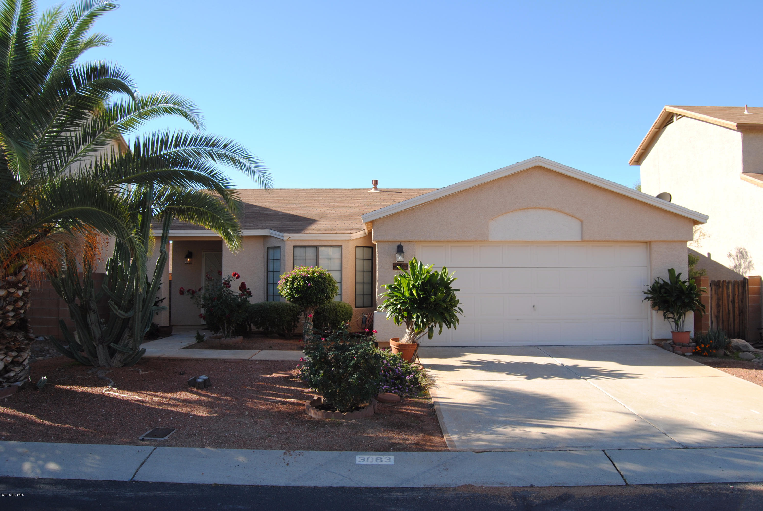 Incredibly well maintained home with great curb appeal! This home features a galley style kitchen with all appliances, includes washer, dryer, newer HVAC system, ceiling fans, vaulted ceilings, & much more! Home is currently a two bedrooms, seller will convert back into 3 bedrooms prior to close of escrow if desired. The exterior features an adorable front yard, covered rear patio, & a low care yard! Come see your new home!