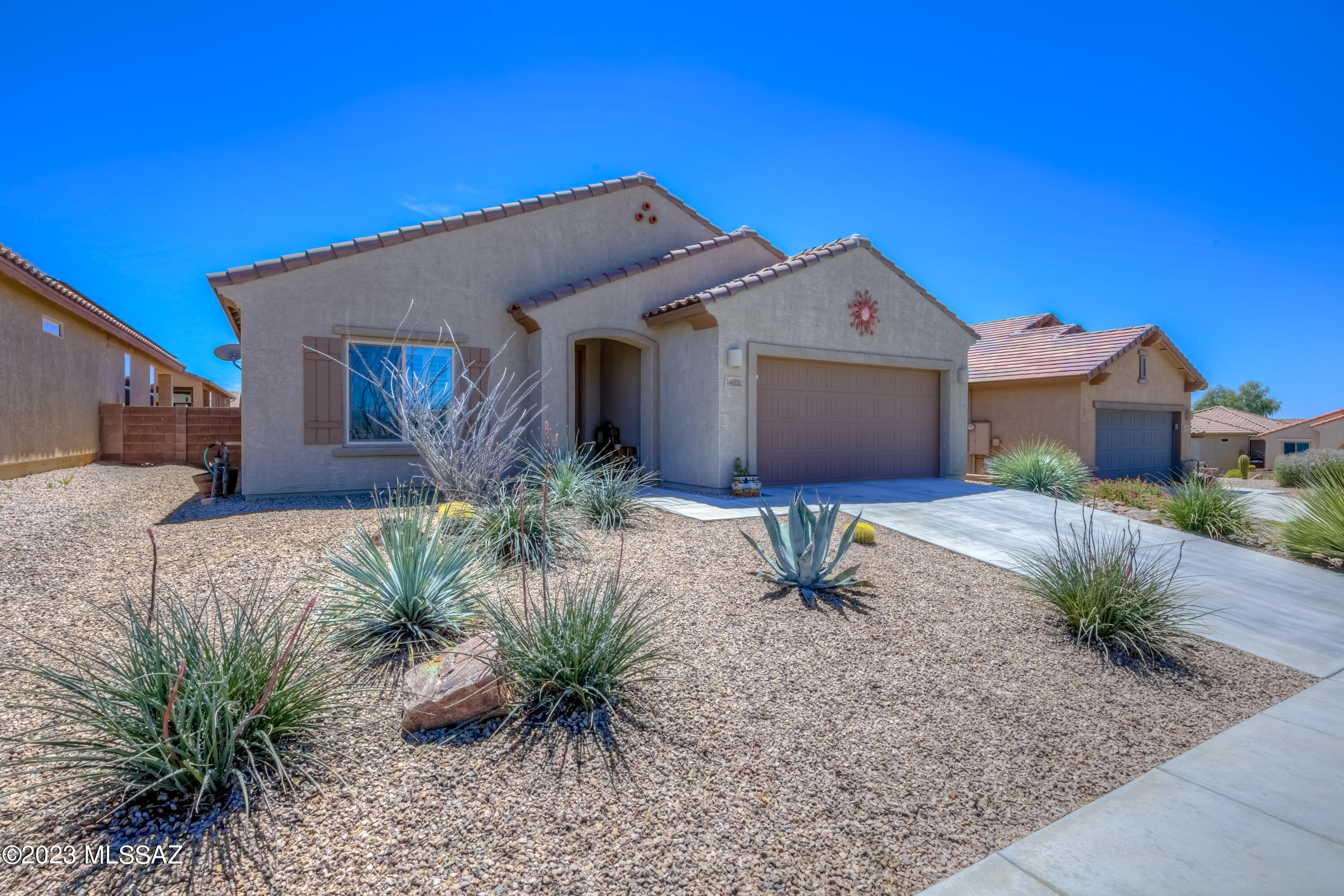 Del Webb 55+ Gorgeous Turn Key Home with 2 bedrooms/2 Baths/Large Den & open floor plan with 9' ceilings. Home comes fully furnished with a Golf cart too! Gourmet kitchen with 5 burner gas cooktop and all stainless steel appliances that stay with this home including the refrigerator, washer & dryer. The garage is a tandem that allows for a workshop or extra storage for your toys! This one owner home shows great pride of ownership.