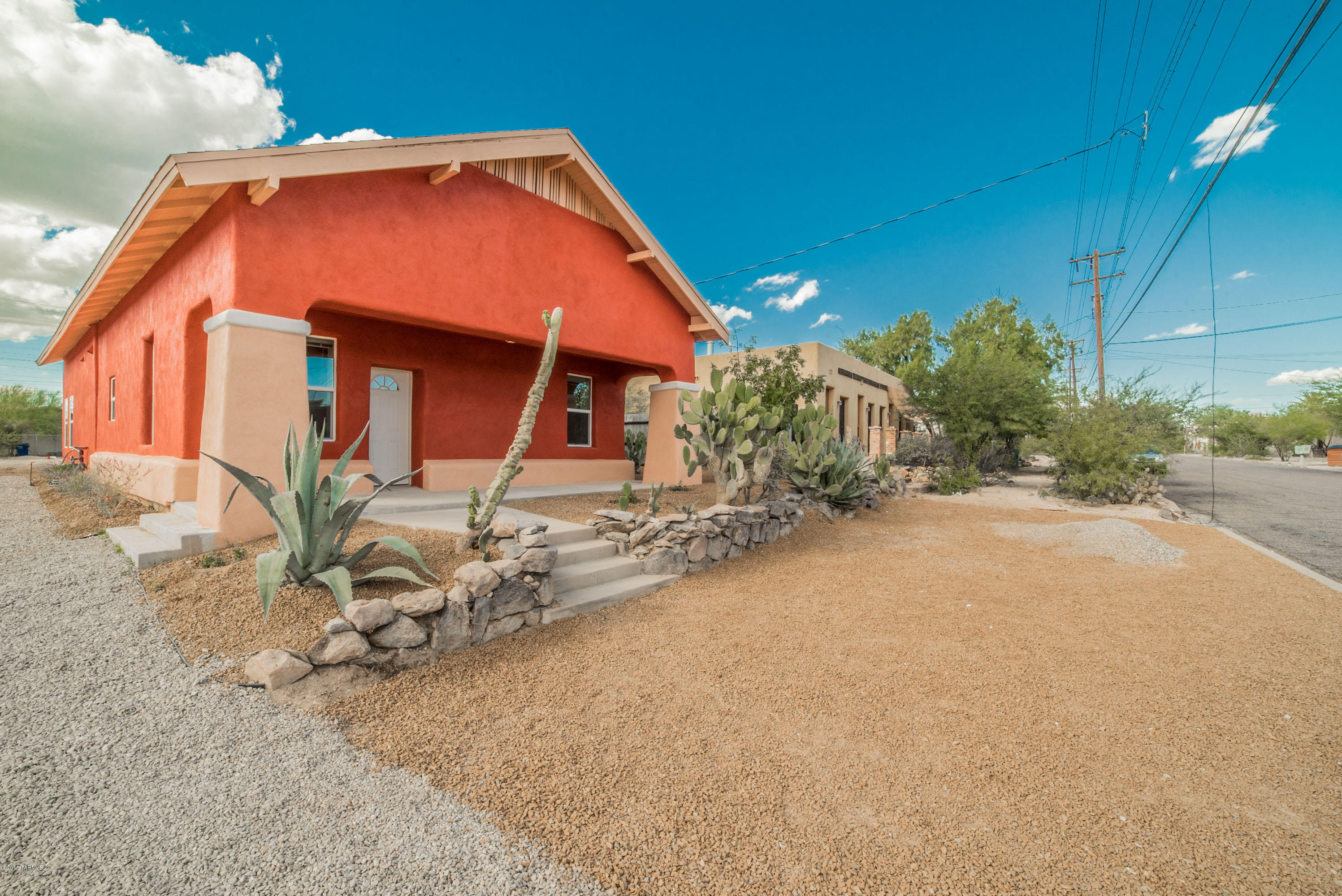 Range price listing.  Seller will entertain offers from $279,900 to $299,900.  This 1915 Dunbar Springs adobe home has undergone a fantastic restoration!  With brand new fixtures, energy efficient windows and insulation, doors and amenities throughout, the home also has a spacious master bed/bath with super high ceilings and a walk in closet.  Brand new plumbing supply and drain system, a completely brand new electrical system that meets modern safety codes and power demands, and a brand new central air conditioning/heating system!  New water heater is electric, but new gas lines have been installed for the water heater, range and even dryer so you can make it the way you want it!  Newly added spacious master bed/bath with super high ceiling and walk in closet. New Whirlpool stainless appliance suite in a new kitchen with granite countertops and bar, and soft closecabinet drawers and doors.  Full hardwood oak and 20" porcelain tile floors throughout.  All work has been completed by licensed contractors and permitted. So Relax and Enjoy!!


Owner/agent is a licensed Real Estate agent in the state of Arizona.