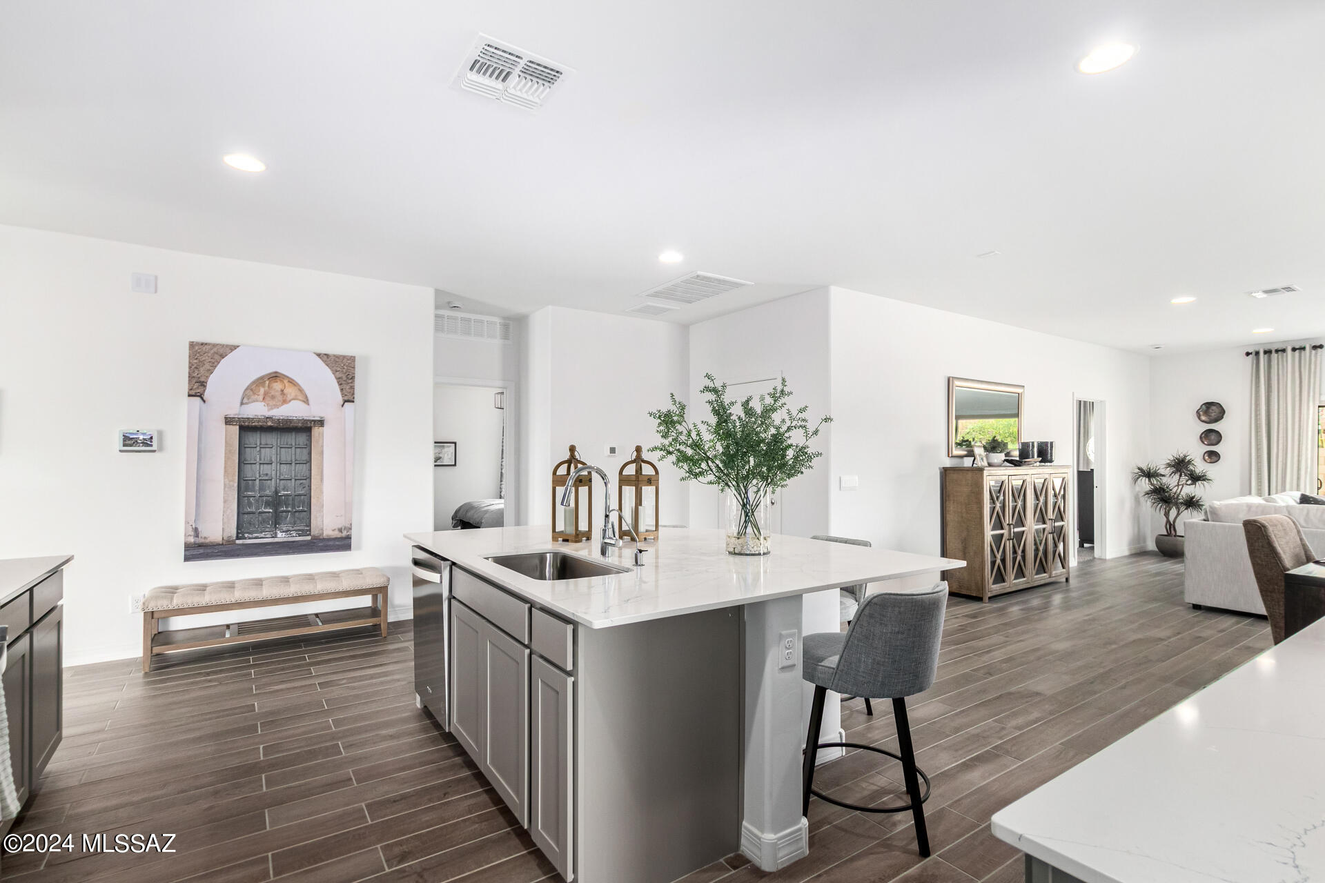 Beautiful new subdivision! Grand opening prices that you'll love! The Kingston floorplan features an open living design. The kitchen has a large island with quartz counters, stainless appliances, water filtration system, and tons of cabinetry. 4 Bedrooms and 2 full Bathrooms. Large 2 car garage and lots of yard space. Call today for your tour!
