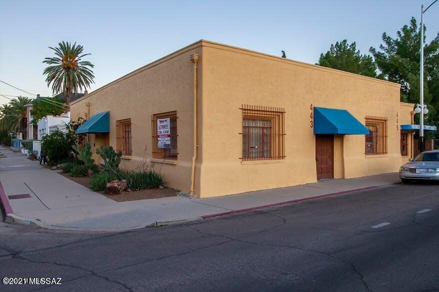 Adobe structure, corner of 15th & Stone, was originally the Amado's city house, 1880's til 1905.  Currently has been the nonprofit TYMC's music school and thrift shop for many decades.   Property is in fix-up condition, in need of total remodeling, and will make an incredible project for someone! Property does have working bath, kitchen, and HVAC.  HC3 zoning allows for interesting options... think live/work/gallery space,retail, office. Buyer must be cash or conventional/commercial loan, and property conveys strictly as-is.  Great opportunity as 5 Pts area currently the scene with fabulous projects on each block.  Wonderful downtown location!