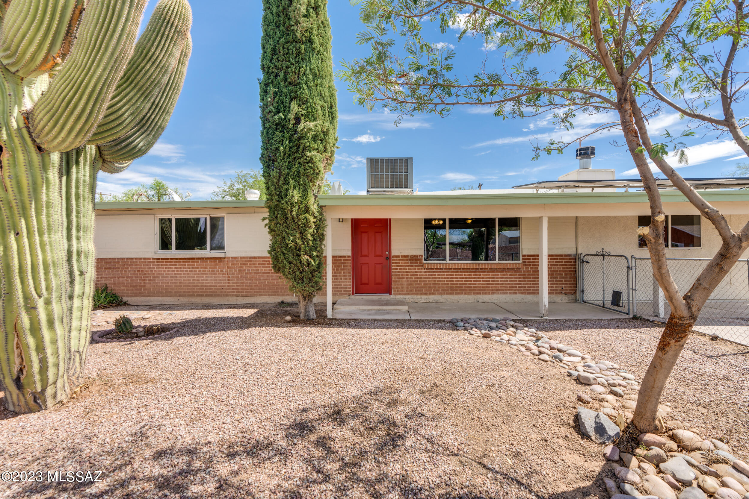 No HOA and a huge back yard for all your toys or add a pool. The Solar is owned and will be paid off through escrow with a full price offer. HVAC purchased in 2019. Water heater purchased in 2021. This 3-bedroom, 2-bath gem has fresh interior paint, new toilets, and is move in ready, Enjoy stunning sunsets from its west facing view. Your perfect home awaits.
The shed conveys ''as-is''.