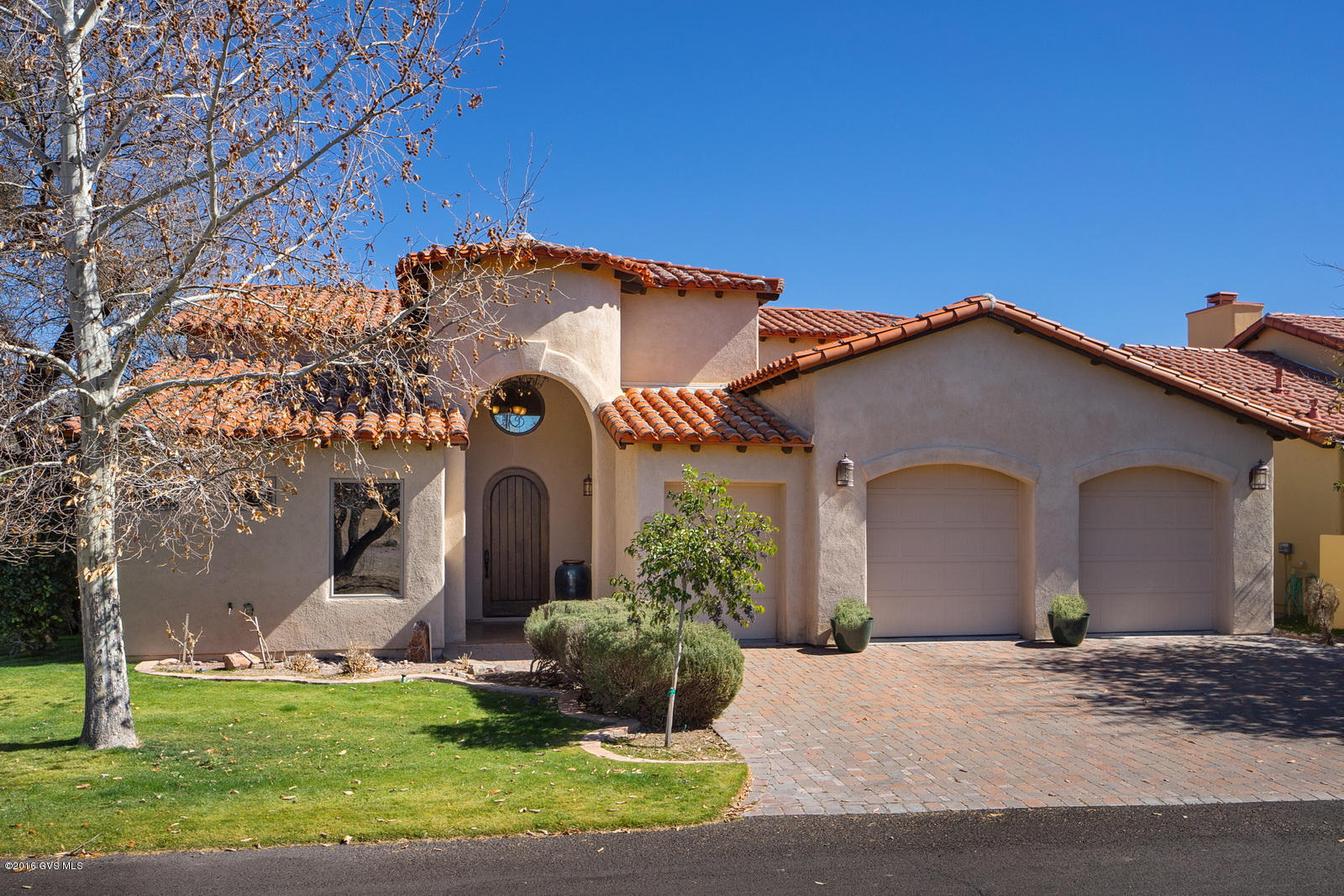 On the 7th fairway of the Otero course, this home features an east facing patio with golf course and mountain views. In addition to the granite counters and Kitchen Aid appliances, there is also a wine cooler and wet bar sink.Since this is on a cul-de-sac street, traffic is limited for the privacy you want!