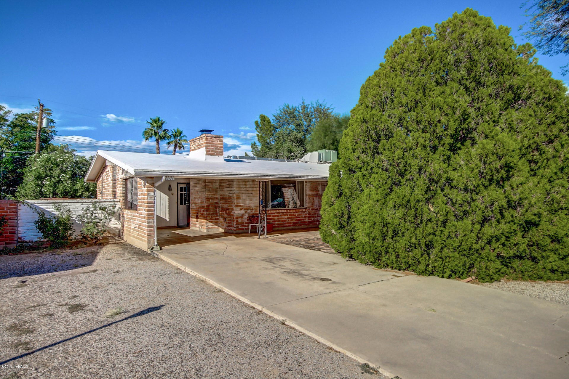 Welcome to a great opportunity to make this Mid-Century Home your own! Bring your imagination and creativity!  Cozy fireplace, brick accent walls, large picture window, tile floor, and Bonus Room! Spacious eat-in kitchen with updated two tone cabinets and SS appliances.Wood ceiling in bonus room with wall of windows for backyard views, patio access, and stained concrete floor. The possibilities are endless! Retro bathrooms with lots of character. Generous size bedrooms! Sparkling pool, grassy play area, dining patio, and storage shed in backyard. A must see Home waiting for you!Pathway to purchase eligible.Time to take advantage of a great down payment program!