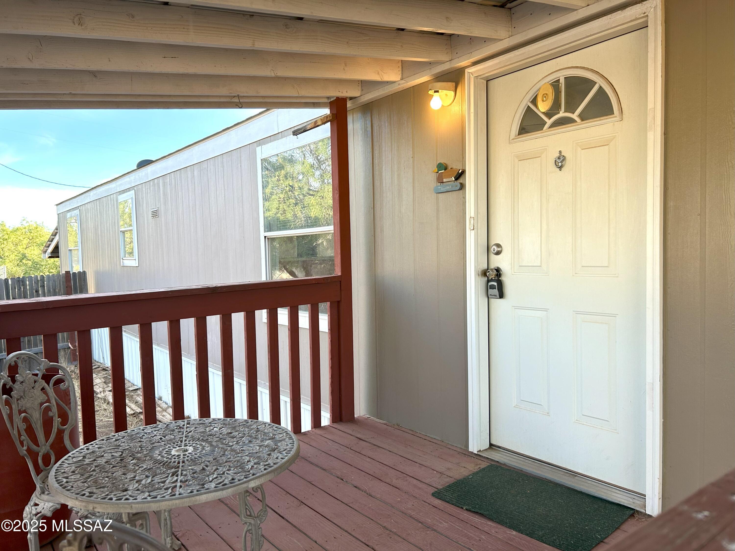 This 3-bedroom 2-bathroom manufactured home offers an open floor concept with a split -bedroom plan. All appliances included for your convenience. The lot is of good size and includes a shed. The home is conveniently located near AZ-90 Hwy.