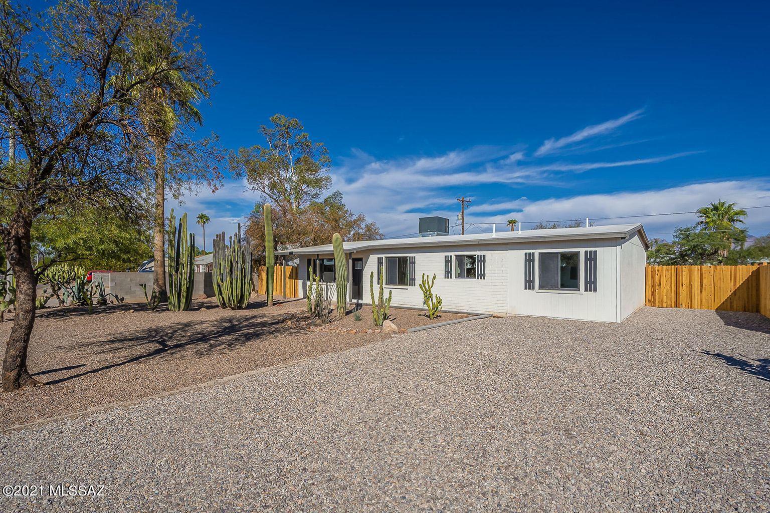 Charming, updated 4 bed 2 bath in central Tucson. Close to many restaurants and coffee shops. Just blocks from a park and dedicated bike lane. Beautifully remodeled throughout. Newer HVAC. Full re-pipe to the street done in March 2021. All newer appliances and newer water heater. A little TLC is needed for the roof to move you into your dream home.