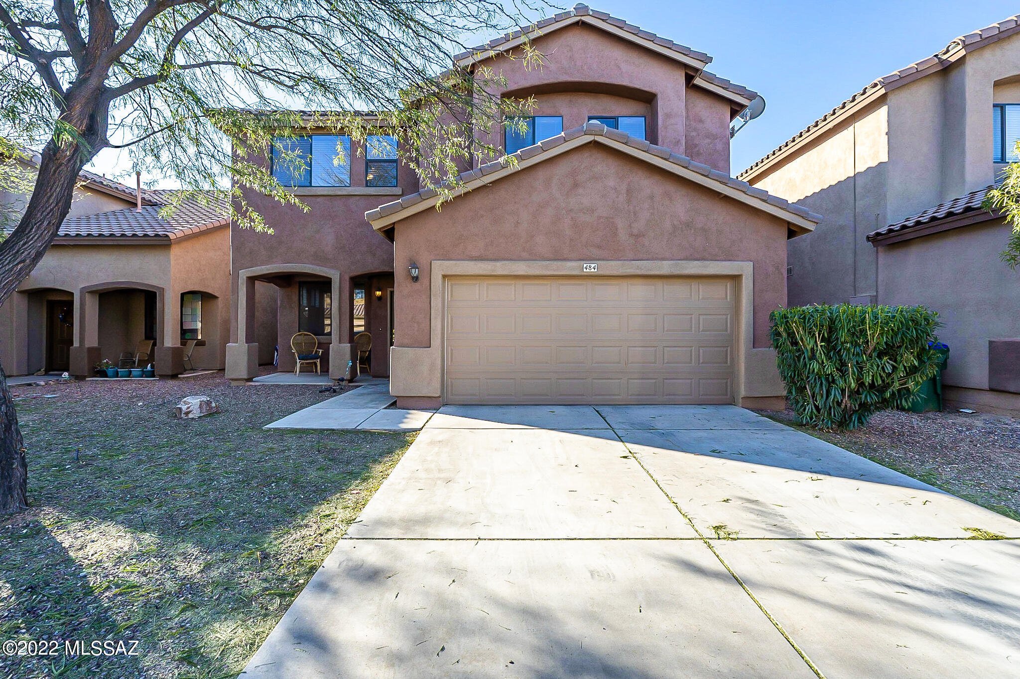 FABULOUS 5 bedroom, 3 bath home in award winning Rancho Sahuarita!  This 2830 sqft floor plan features MAIN LEVEL living and dining area, spacious family room off kitchen and one bedroom with adjacent full bath!  UPSTAIRS boasts open loft, 3 ample size bedrooms, full bath, and a GRAND Master with en-suite & HUGE walk in closet.  Enjoy the backyard covered patio, extended pavers and turf lawn all year long!! Time to purchase the best gift ever!!!