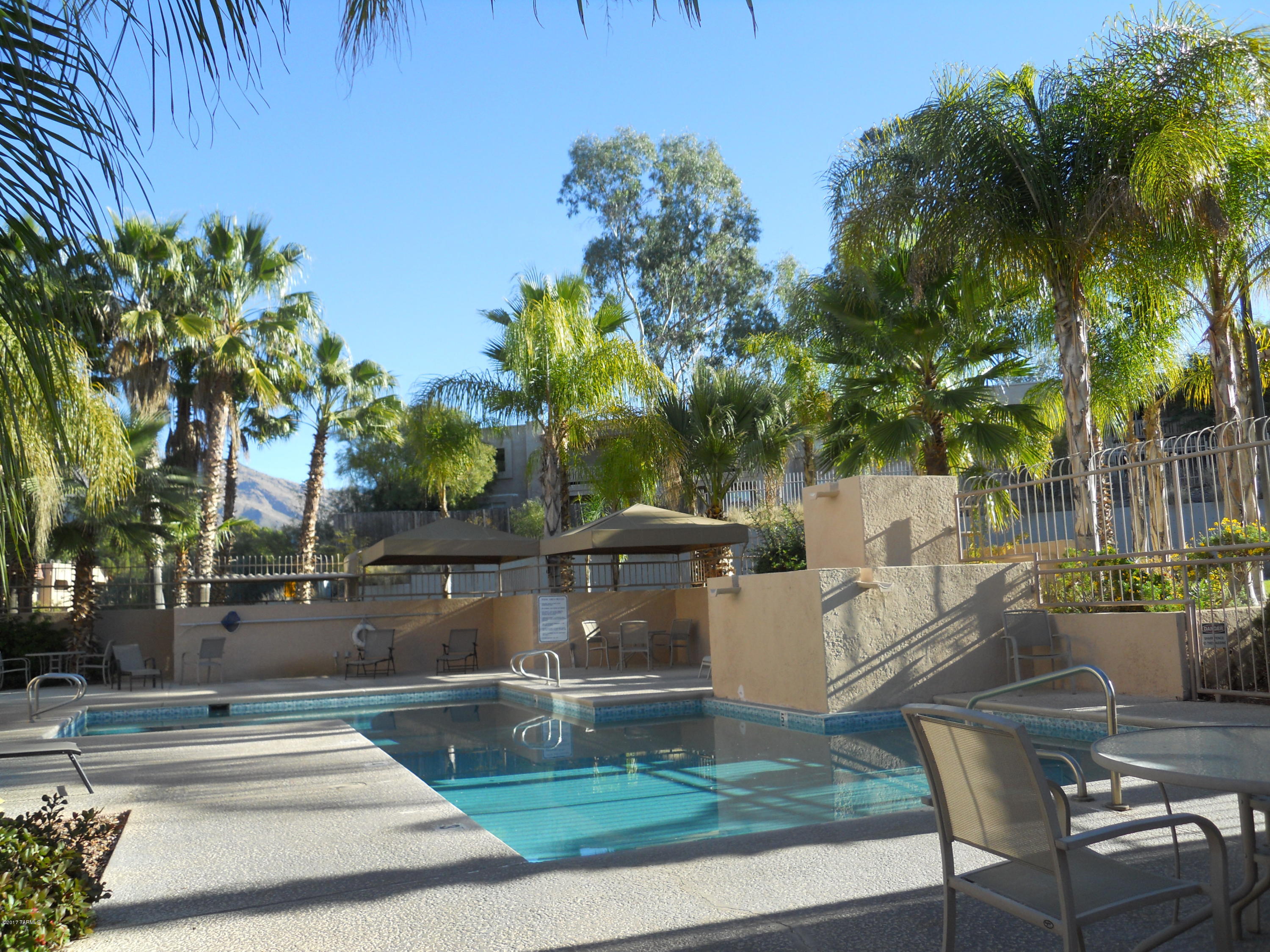 Beautiful furnished unit in a gated community in the Foothills. This unit is downstairs with easy access to the swimming pool & spa nearby. Fully stocked kitchen with housewares all appliances, great room with fireplace plus access to the wonderful sunny patio area plus outside dining. Full size bed in the guest bedroom and queen bed in the master. Master bedroom also has access to the wonderful outdoor sunny patio. Community features swimming pool plus 3 outdoor heated spas! Rates vary depending on season and lease.