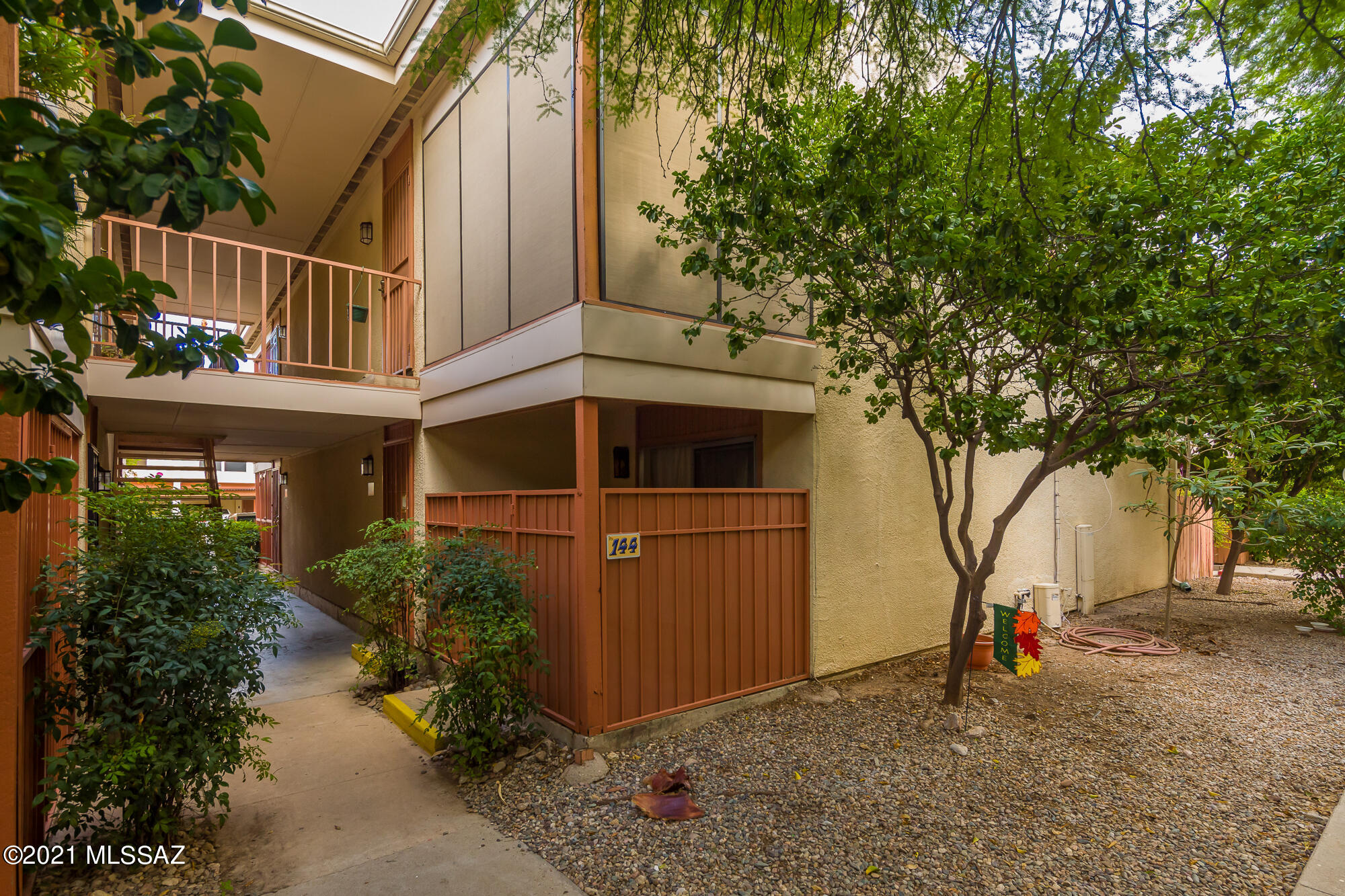 Shaded and Private ground floor unit. This unit is close to everything in the complex. Las Colinas offers close proximity to shopping and restaurants. Right off bus line too.  Two pools and three laundry facilities.  Mail close and most importantly super close to covered assigned parking.  New HVAC system with warranty. New 
 BLK appliances that look great. Tile in Entry way and kitchen and kitchen nook/dining area. Large Walk in closet, really large.   Two newer fans. No hanging wires on hook  Rare studio and on the ground floor.  Private wrought iron patio.  Must see will go quick.