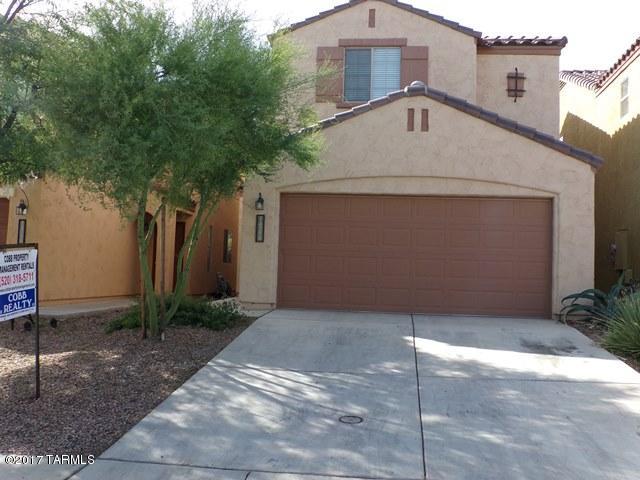 Property will be available for viewing on 3/8. Please call a day in advance to schedule. Thank you!

Two story home in Rancho Sahuarita has all kitchen appliances including washer & dryer. Alarm system available for tenant activation. Back yard has nice covered patio. Upstairs has loft area with wood laminate flooring. Clean and ready for move in.