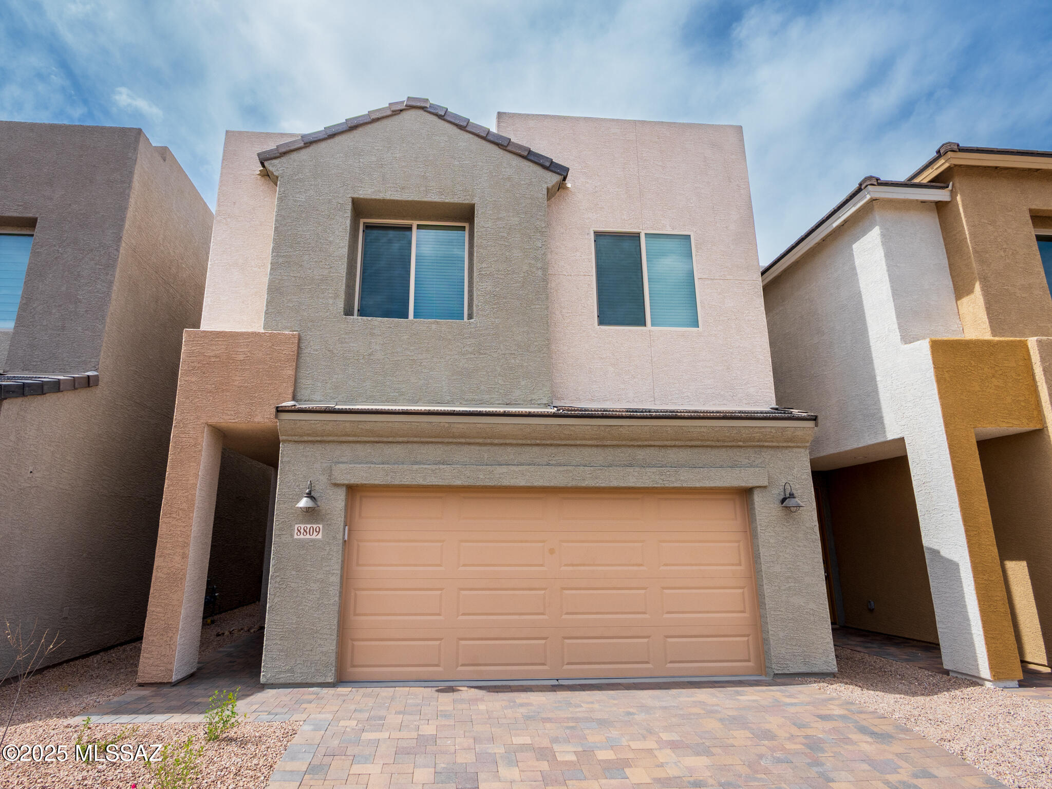 Text for a Walkthrough Video/more info. BRAND NEW CONSTRUCTION A.F. Sterling 3 Bedroom/2.5 Bathroom + Loft + Flex Space 2084sf Two-story Home in Marana Schools. Premium Finishes throughout Home include; Granite Countertops + Island, MEspresso Cabinetry, and Stainless Appliances in the Kitchen; Master Bedroom Suite w/ Private Bathroom feat Dual Vanities, Tiled Shower, Dual Walk-in Closets; Laundry Room w/ Washer + Dryer included; and High Efficiency HVAC System, Windows, + Insulation. Walled-in Backyard, 2 Car Garage, and located in Continental Ranch w/ Community Pools + Recreation Areas (May require additional fee). Tenant pays all Utilities. 1yr minimum Lease, Costs are; non-refundable $50/adult Application, $2195 Security Deposit, $150/pet Pet with approved pet, $400 cleaning. Available immediately.