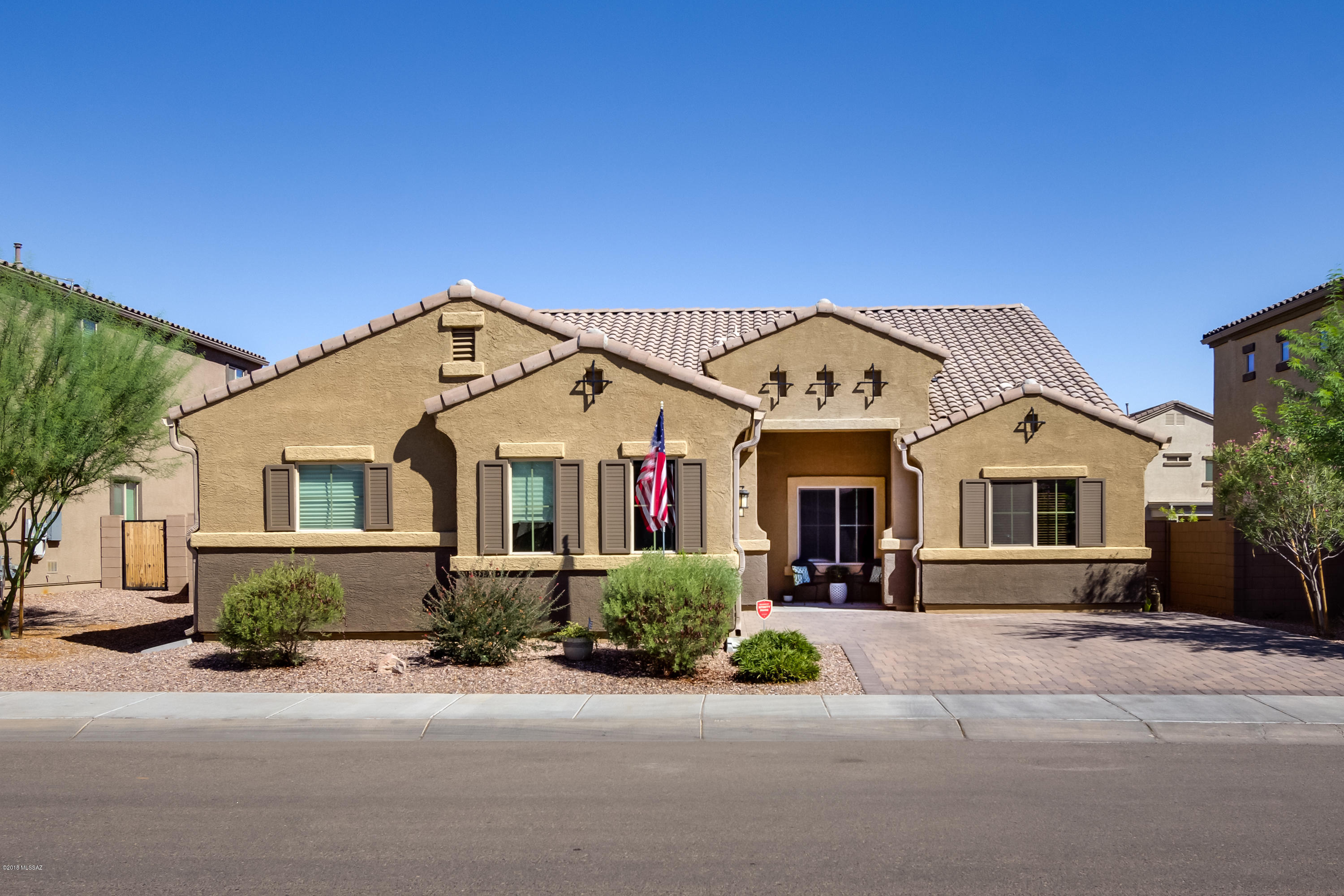 Instant Equity! Recent sales on this popular floorplan range from $290,000-$319,000. This gorgeous home is immaculate, move-in ready & truly a must-see. Plenty of living space here with a spacious great room living area, separate den/office, large master bedroom, 2 more bedrooms & best of all... a bonus room. This terrific layout offers tons of flexibility for the way you live today. And check out these features... paver driveway...charming bay window in dining area...11-foot ceilings...the laundry room will accommodate a full-size refrigerator...lots of storage space throughout...& ceiling fans in every room. You'll love the kitchen. You'll love the finishes. You'll love the spaciousness. You'll love the community. You'll love the location convenient to I-10 & shopping. Come take a look!
