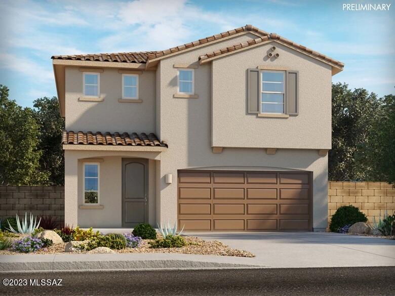 Brand NEW energy-efficient home ready Mar 2024! The primary suite is tucked in the rear of the home for ultimate quiet and privacy. Pebble cabinets with white-toned quartz countertops, large grey tile flooring with darker gray carpet in our Balanced package. Visit Sonora at Entrada del Pueblo and explore new homes in Sahuarita, Arizona. This community features five floorplans and offers extensive amenities including a splash pad, pools, walking and biking trails, and a safari park with convenient access to I-19 and major employment centers. We also build each home with innovative, energy-efficient features that cut down on utility bills so you can afford to do more living.* Each of our homes is built with innovative, energy-efficient features designed to help you enjoy more savings.