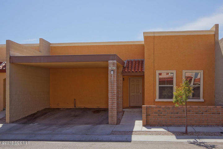 This wonderful townhouse is in great Sahuarita location! Close to shopping, easy access to the highway, near parks and more! This Santa Rita Townhouse has 3 bedrooms, 2 baths, a 2 car carport, spacious living room and has a backyard! The community features a pool, gym and game room! This one won't be on the market for long!