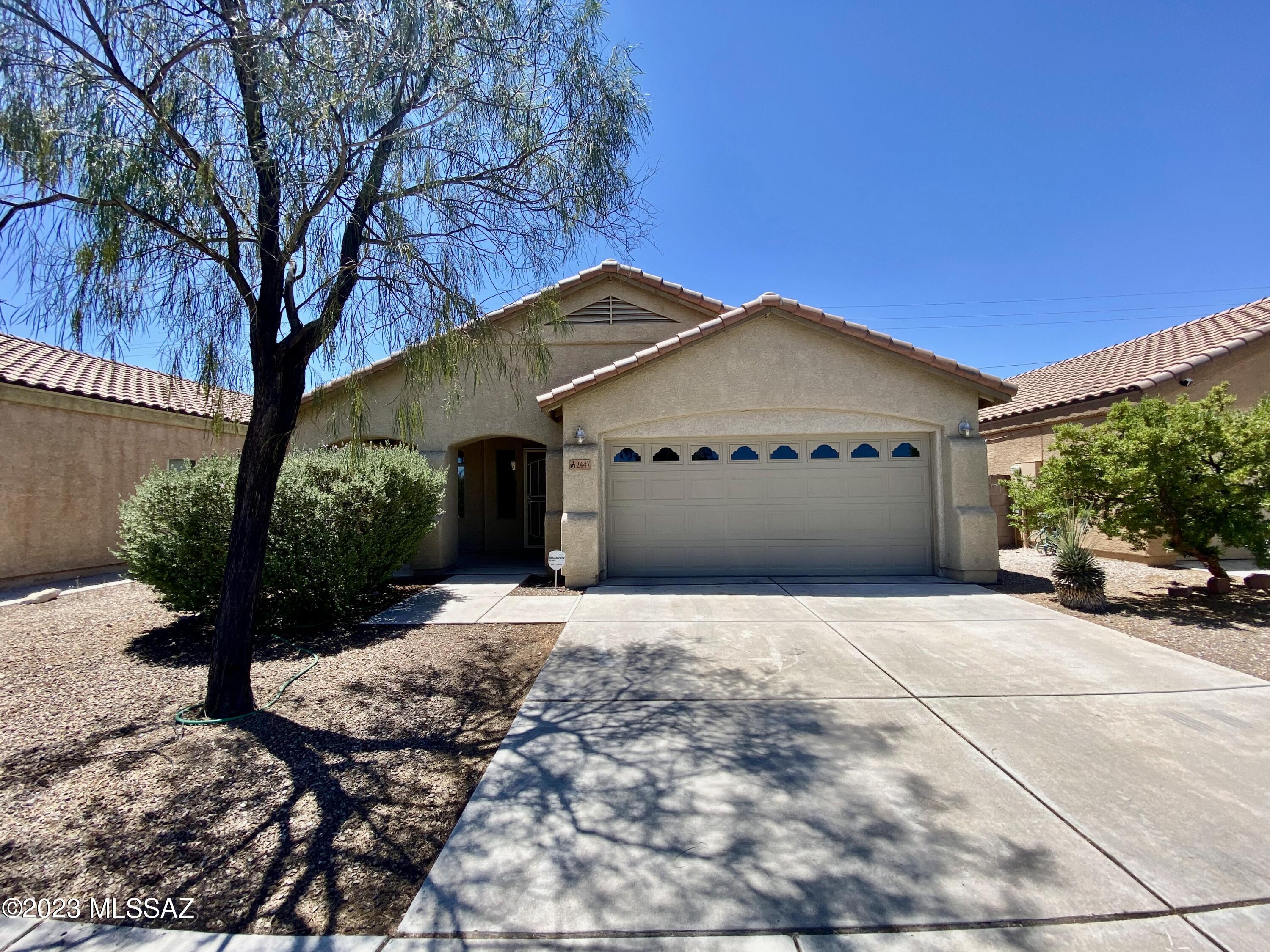 Beautiful Lennar Home situated in an amazing central location. Spacious 4 bed, 2 ba on an ample 1,727 SqFt built in 2004 with a unique floor plan. Property features soaring ceilings, upgraded cabinets, a spacious kitchen with all appliances, a breakfast bar, a dual sink in the master, a walk-in closet, ceiling fans, washer and dryer included, and more. This incredible house is surrounded by every amenity you could ever want from schools, shopping, restaurants, and easy access to I-10. Blue Fox is an Equal Opportunity Housing Provider. We are also licensed Realtors