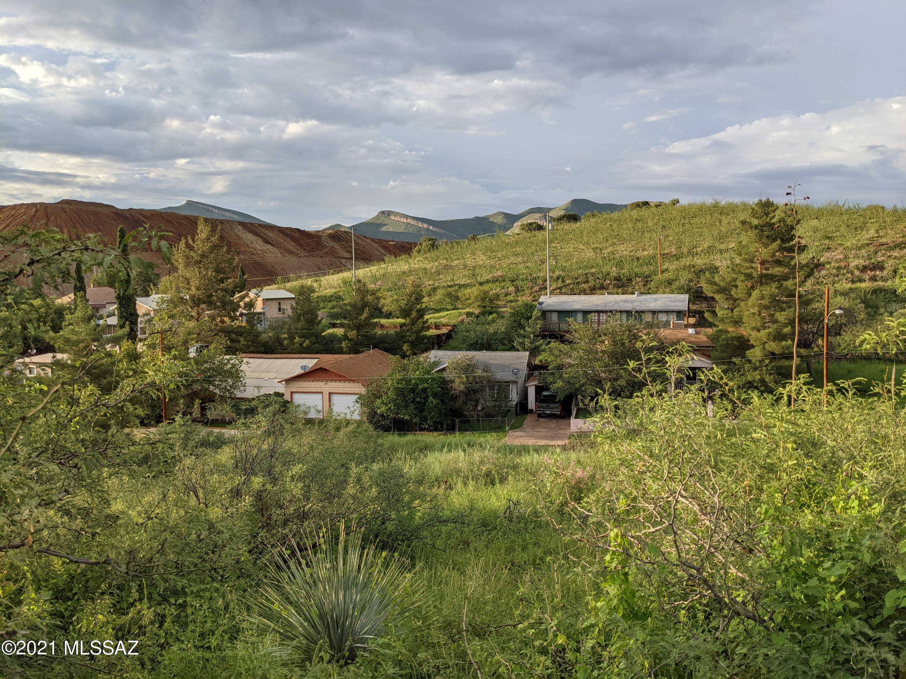Great lot, large for Bisbee with great views from the hillside lot.  ALL UTILITIES ARE on the paved road in front of the lot.  MILES of trails and vacant land is 150 yards away.  Views that stupefy. Bisbee is a discovered gem with a great sense of history and community.  It is the county seat,  There is a city bus.  The City of Bisbee has a building inspector that would answer qustions on what you could build.  No manufctured homes.