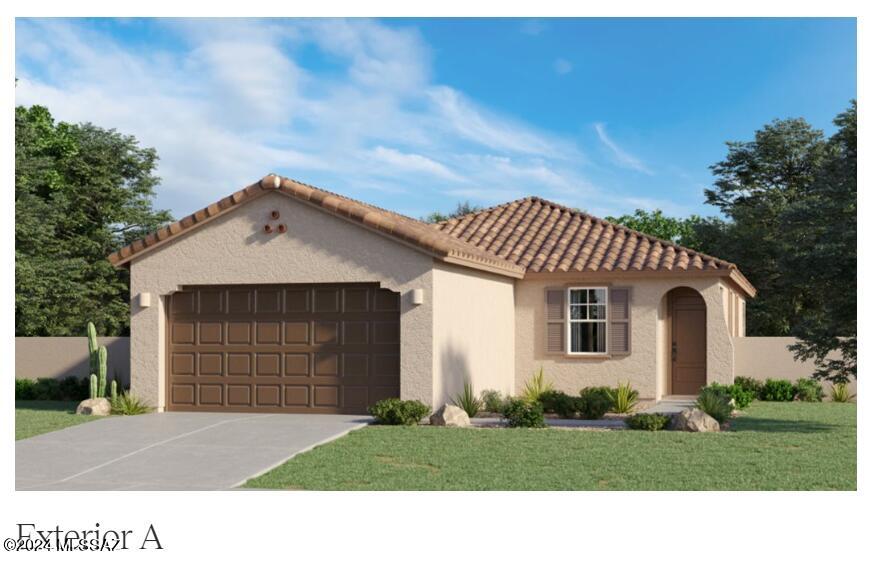 A spacious open floorplan serves as the focal point of this single-level home, allowing for effortless transition between the Great Room, kitchen and dining room. Sliding glass doors lead to a covered patio. The luxe owner's suite is situated at the back of the home, comprised of a restful bedroom, en-site bathroom and walk-in closet. Two secondary bedrooms are comfortable and private spaces for household members or overnight guests. This home has upgraded cabinets & granite countertops. Our homes come with the Rinnai Tankless Water Heaters, Smart Thermostats, Post-Tension Foundation, Radiant barrier roof decking, 2'' Faux Wood Blinds and more!