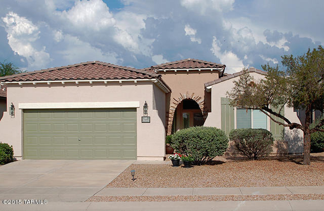 This was the most popular 3/2 split plan at Harrison Del Sol. It featured a highly flexible great room plan that had either a great Den OR Formal Dining room space AND an extremely rare 3 car tandem garage! 2014 Upgrades make this home much BETTER than new!! 20 inch brick set ceramic tile through out.Stone like Travertine look! New designer paint inside and out.Beautiful wood shutters.New kitchen & master bath cabinets.New dishwasher. Gorgeous slab granite kitchen counter tops!New highly efficient A/C in 2011.And best of all,stable long time neighbors.Listing Agent was former Pulte site agent. HDS homes were awarded the Platinum level by the DOE!Give yourself the opportunity to check it out.It wont last long.