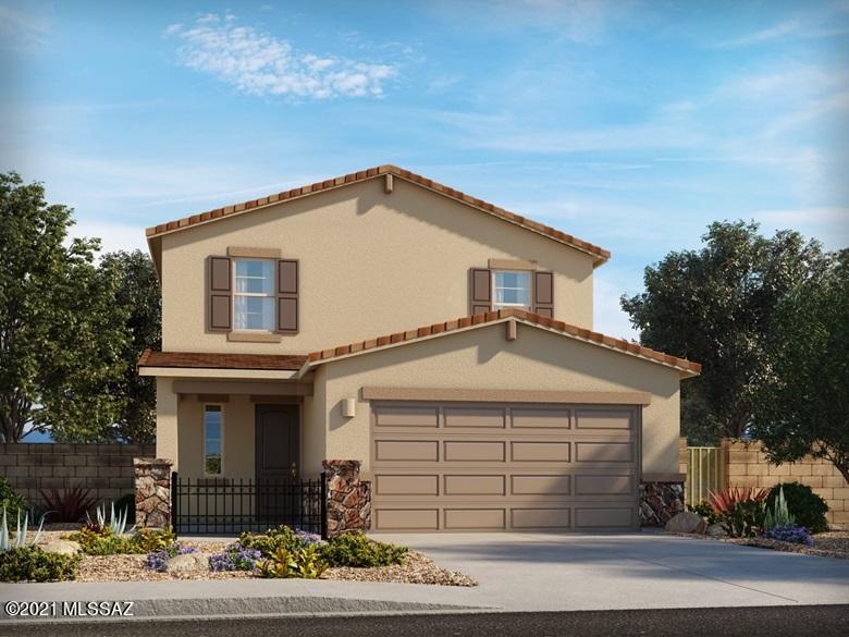 Brand NEW energy-efficient home ready October 2021! Beautiful home featuring tile floors, granite counters, pendant lighting, stainless steel appliances, tankless water heaters, smart home features, and of course Meritage's industry leading energy efficiency! Enter this gorgeous Revel home through a foyer leading directly to the open-concept great room with a fabulous covered patio. Upstairs you can host game night in the spacious loft. The laundry room is also conveniently located upstairs. Convenient access to employment centers and downtown Tucson. Amenities include splash pad, community garden, dog park and greenbelts. Located in the highly sought-after Marana Unified School District.