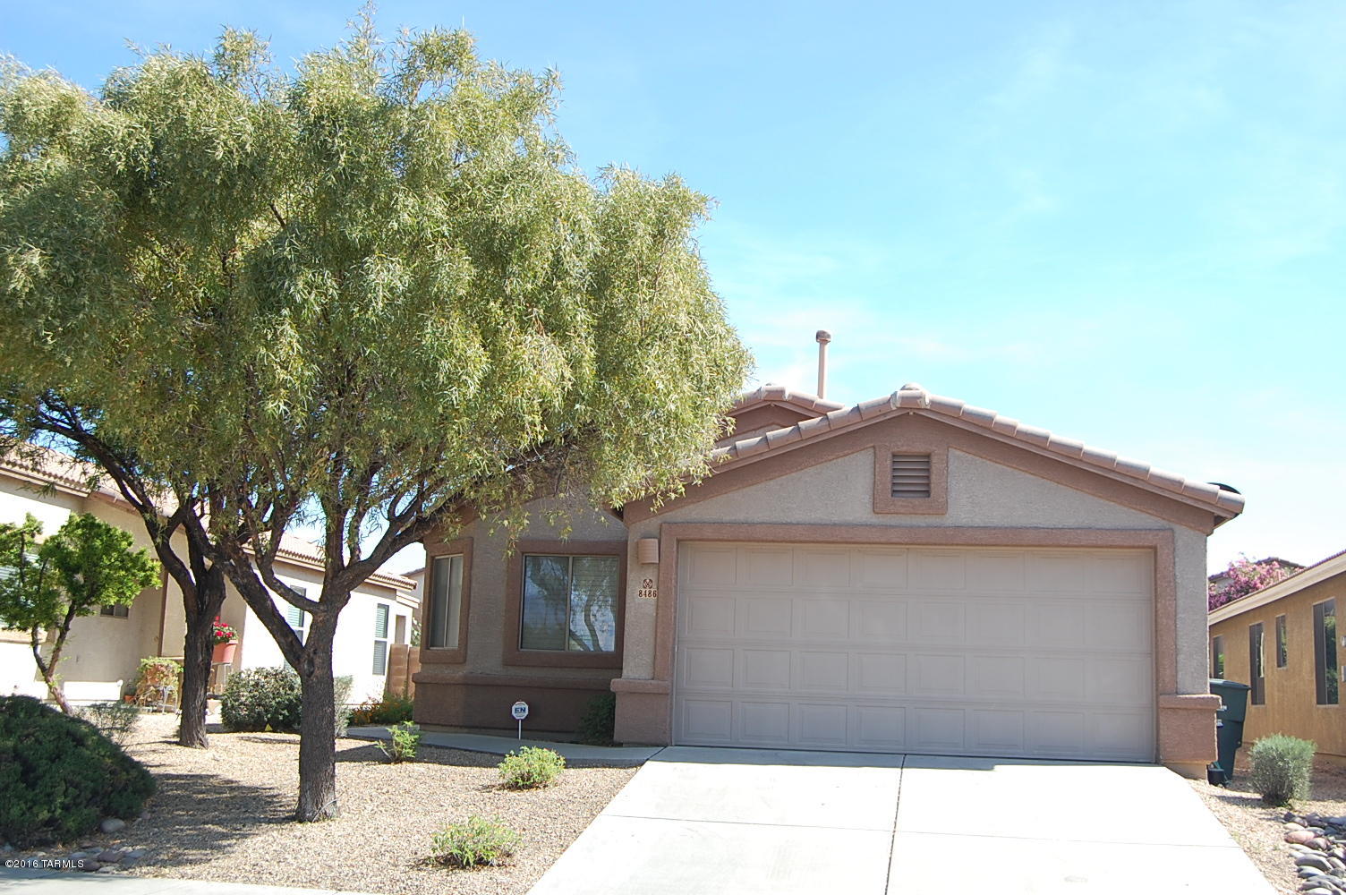 Great East location in Sarnoff Ridge II. This lovely home features a greatroom with fireplace, built in entertainment center, nice open kitchen with all appliances, roll-out shelves, 4 bedrooms, 2 full bathrooms, laundry room, master bathroom with executive height cabinets, separate shower and garden tub,  2 car garage, 1,538 square feet of living space, very nicely landscaped back yard. Close to schools, restaurants, shopping and much more. This one will not last.