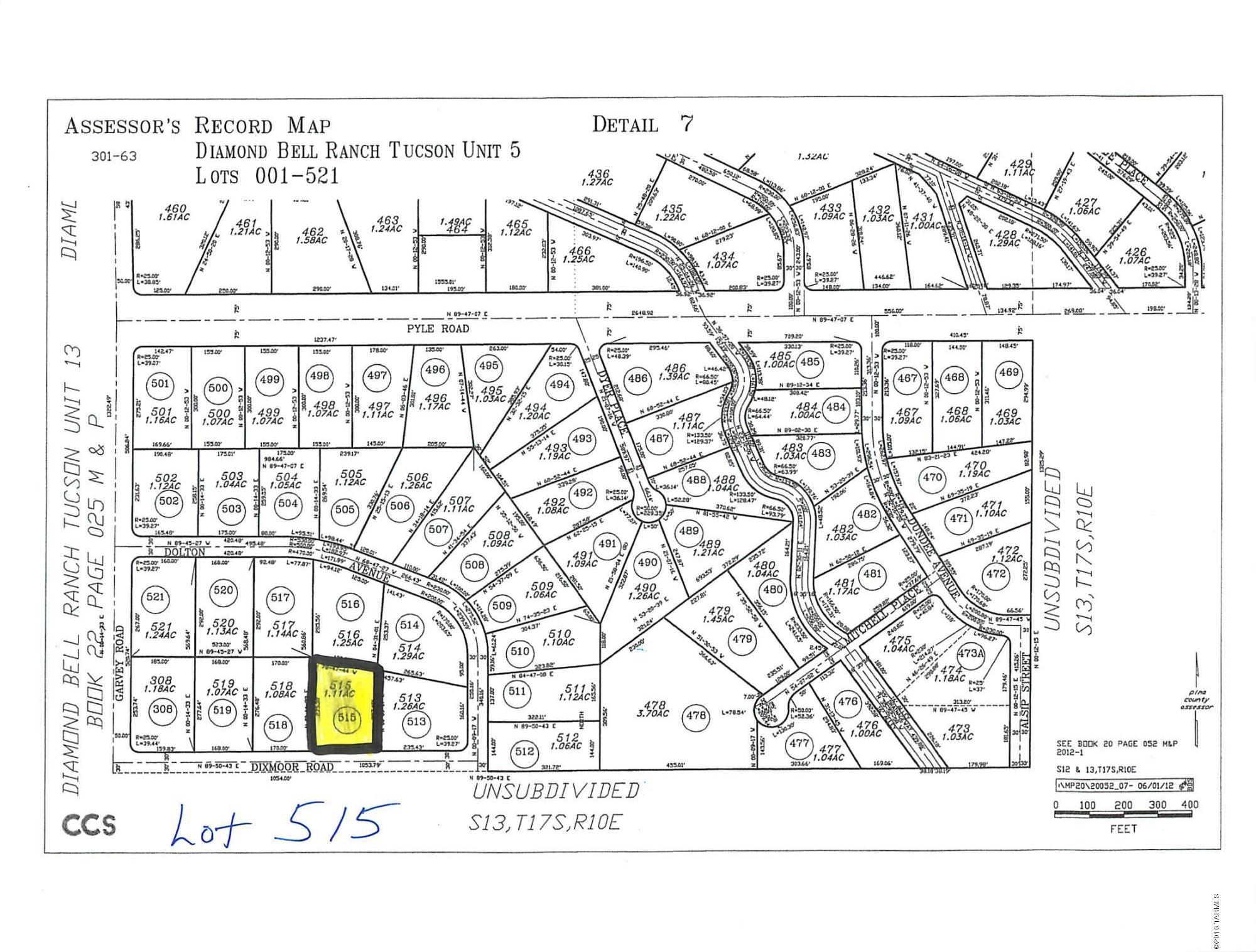 Diamond Bell Ranch - Tucson Unit 5 (1-521) - Land